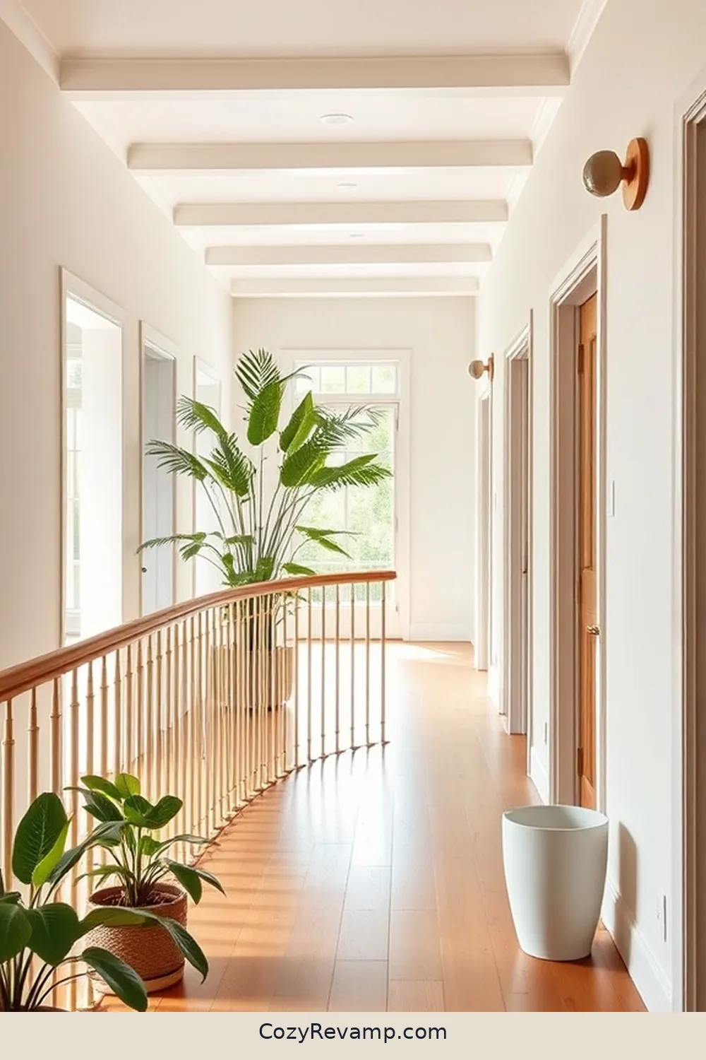 Bamboo Railing for 16 Ways to Incorporate Bamboo Material in Your Modern Farmhouse Hallway