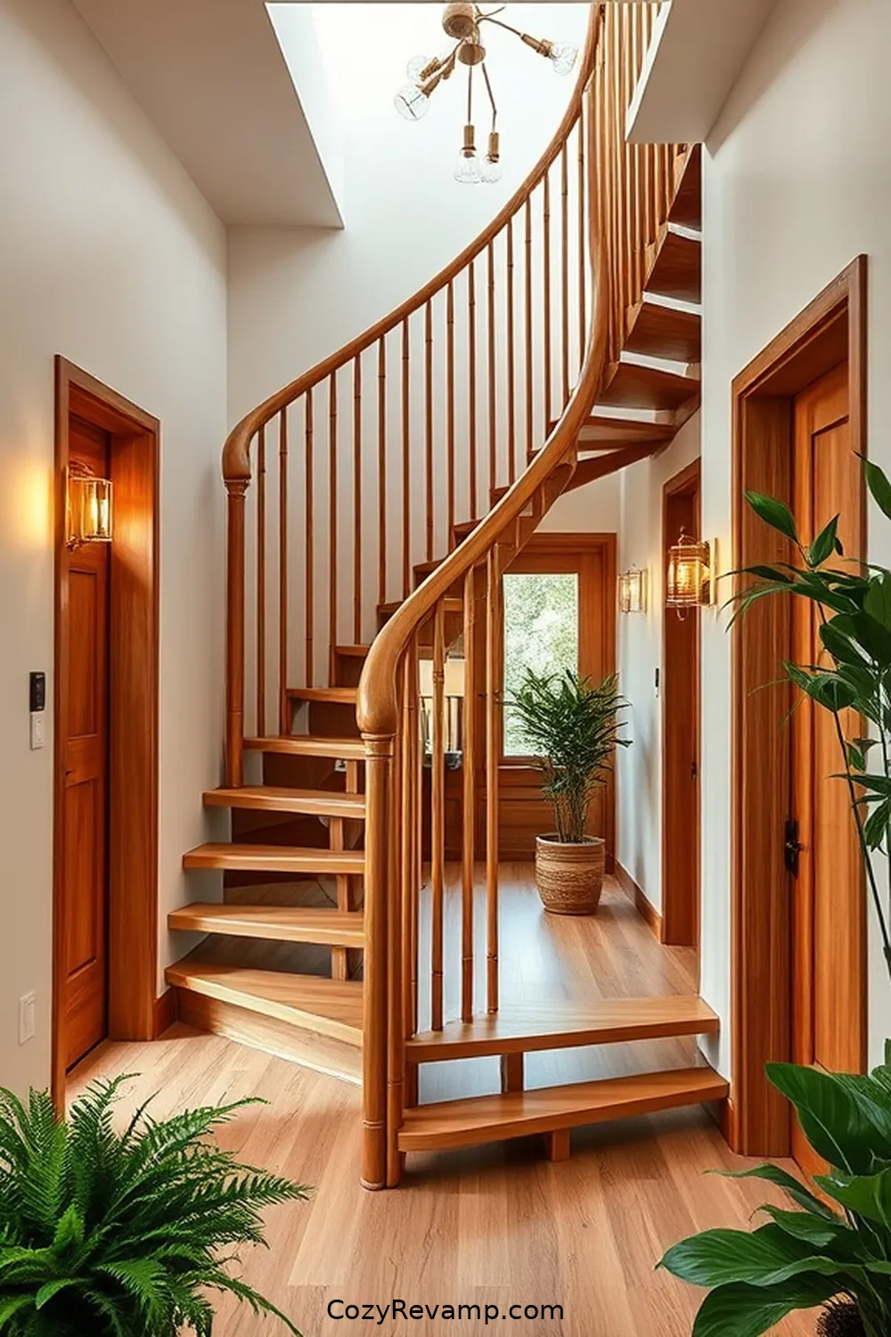 Bamboo Staircase Design for 16 Ways to Incorporate Bamboo Material in Your Modern Farmhouse Hallway