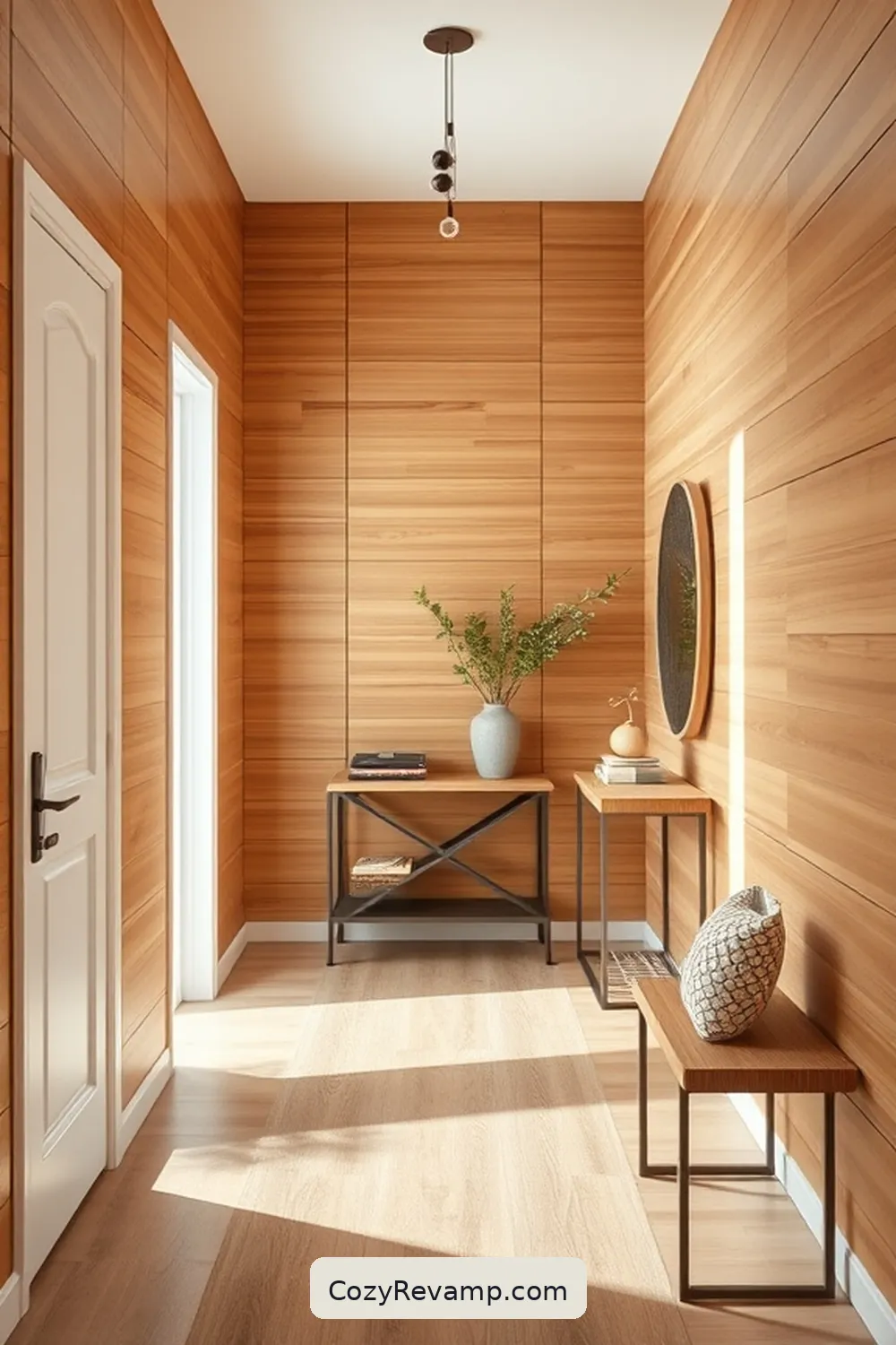 Bamboo Wall Paneling for 16 Ways to Incorporate Bamboo Material in Your Modern Farmhouse Hallway