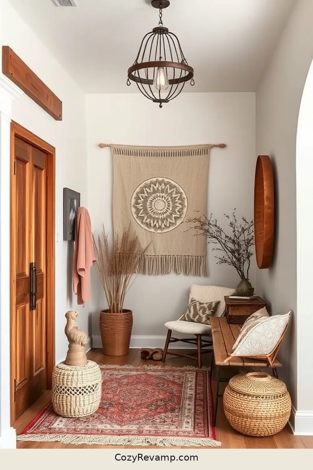 16 Ways to Style Your Rustic Entryway With Organic Cotton Material 4 Hang Organic Cotton Wall Tapestries for Texture for 16 Ways to Style Your Rustic Entryway With Organic Cotton Material