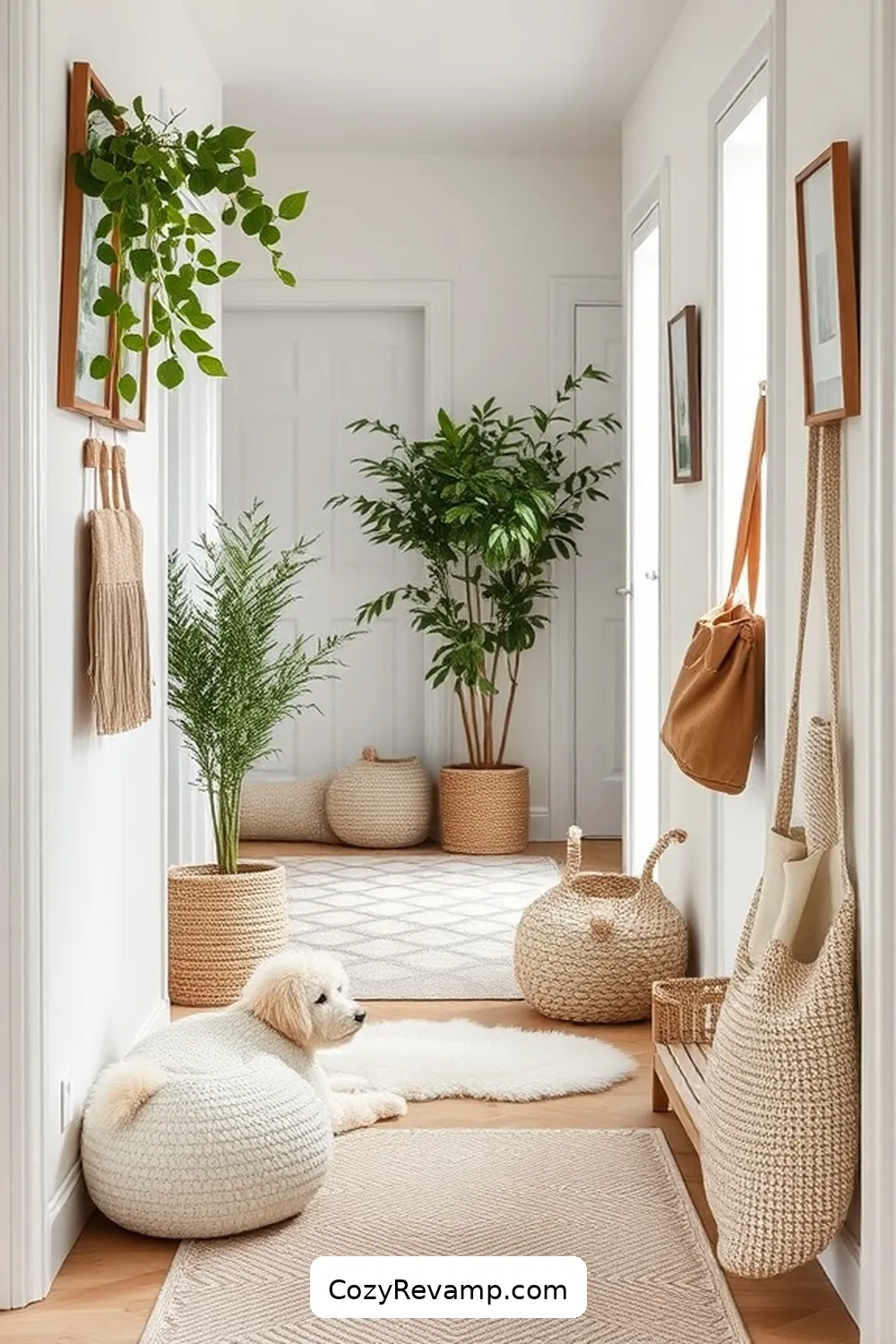16 Ways to Style a Scandinavian Hallway With Organic Cotton Material 15 Organic Cotton Pet Accessories for Animal Lovers for 16 Ways to Style a Scandinavian Hallway With Organic Cotton Material