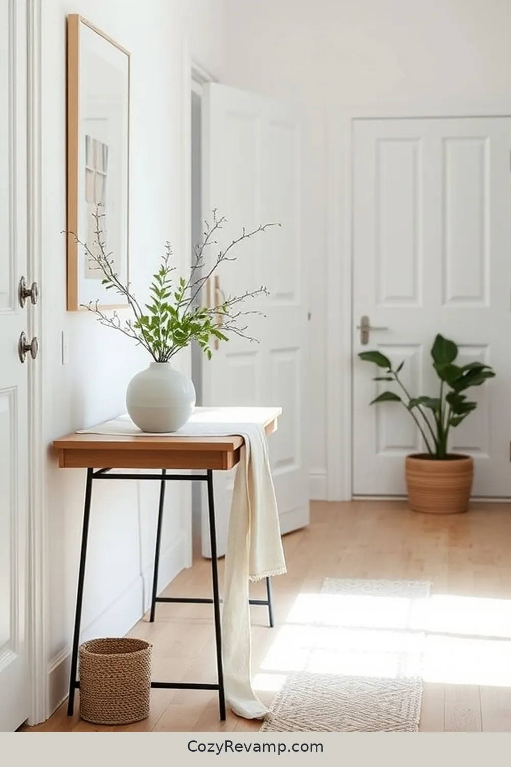 16 Ways to Style a Scandinavian Hallway With Organic Cotton Material 11 Organic Cotton Table Runners for Accent Tables for 16 Ways to Style a Scandinavian Hallway With Organic Cotton Material