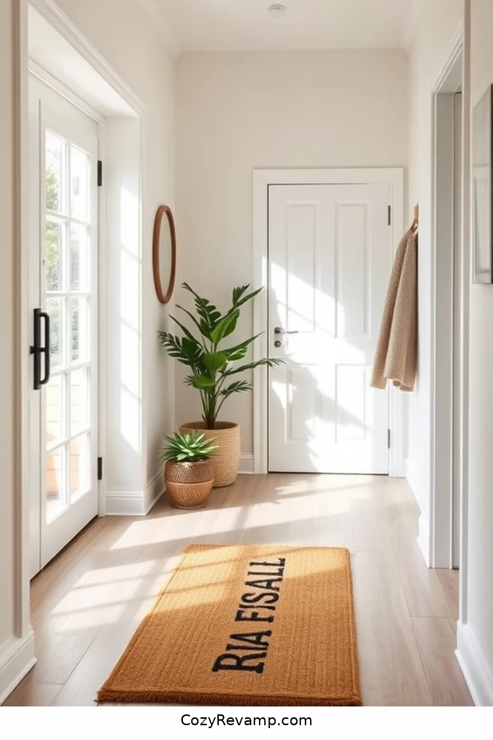 16 Ways to Style a Scandinavian Hallway With Organic Cotton Material 14 Personalized Organic Cotton Doormats for 16 Ways to Style a Scandinavian Hallway With Organic Cotton Material