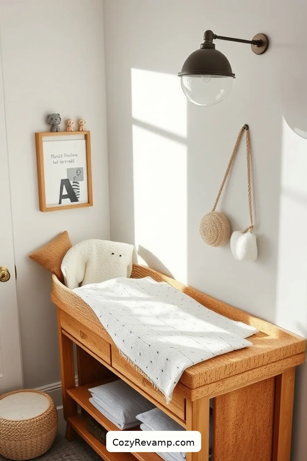 16 Ways to Style an Industrial Nursery With Cork Material 12 Cork Changing Table Top for Practicality for 16 Ways to Style an Industrial Nursery With Cork Material