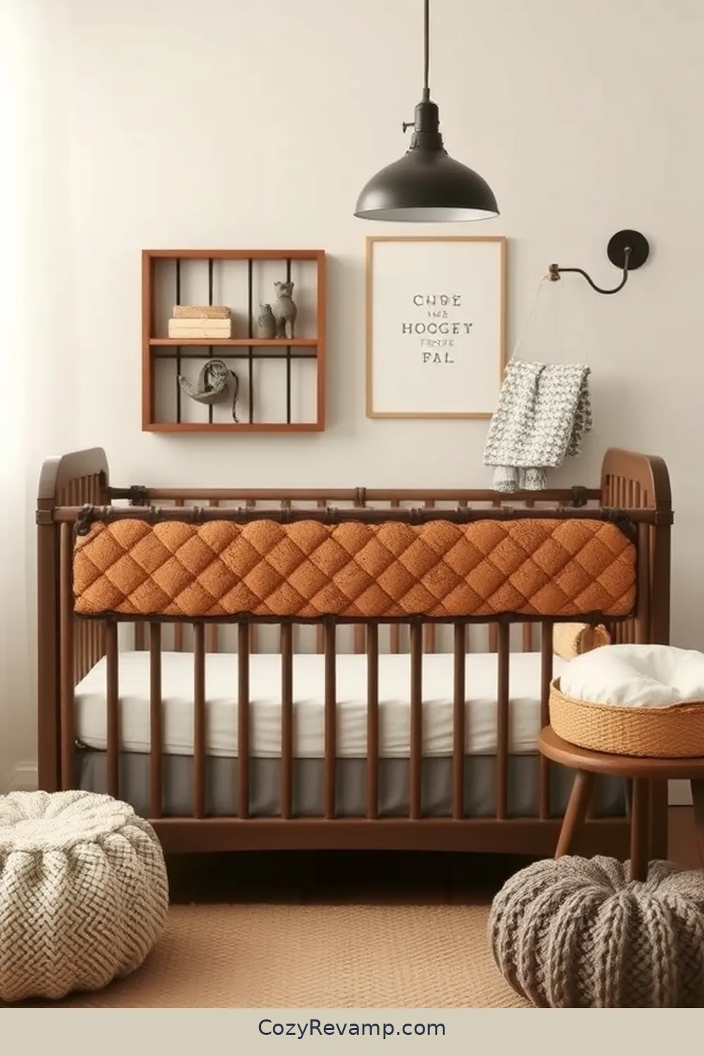16 Ways to Style an Industrial Nursery With Cork Material 4 Cork Crib Bumpers for Safety and Style for 16 Ways to Style an Industrial Nursery With Cork Material