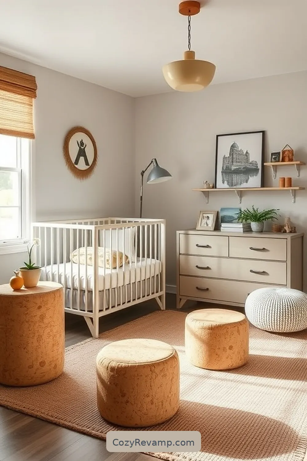 16 Ways to Style an Industrial Nursery With Cork Material 9 Cork Furniture Accents for Modern Appeal for 16 Ways to Style an Industrial Nursery With Cork Material