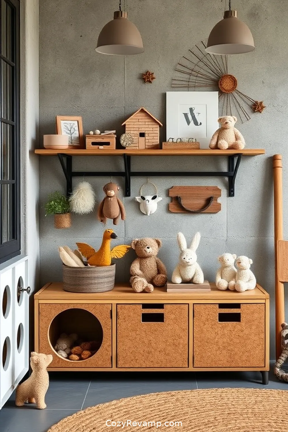 16 Ways to Style an Industrial Nursery With Cork Material 11 Cork Toy Storage Solutions for Organization for 16 Ways to Style an Industrial Nursery With Cork Material