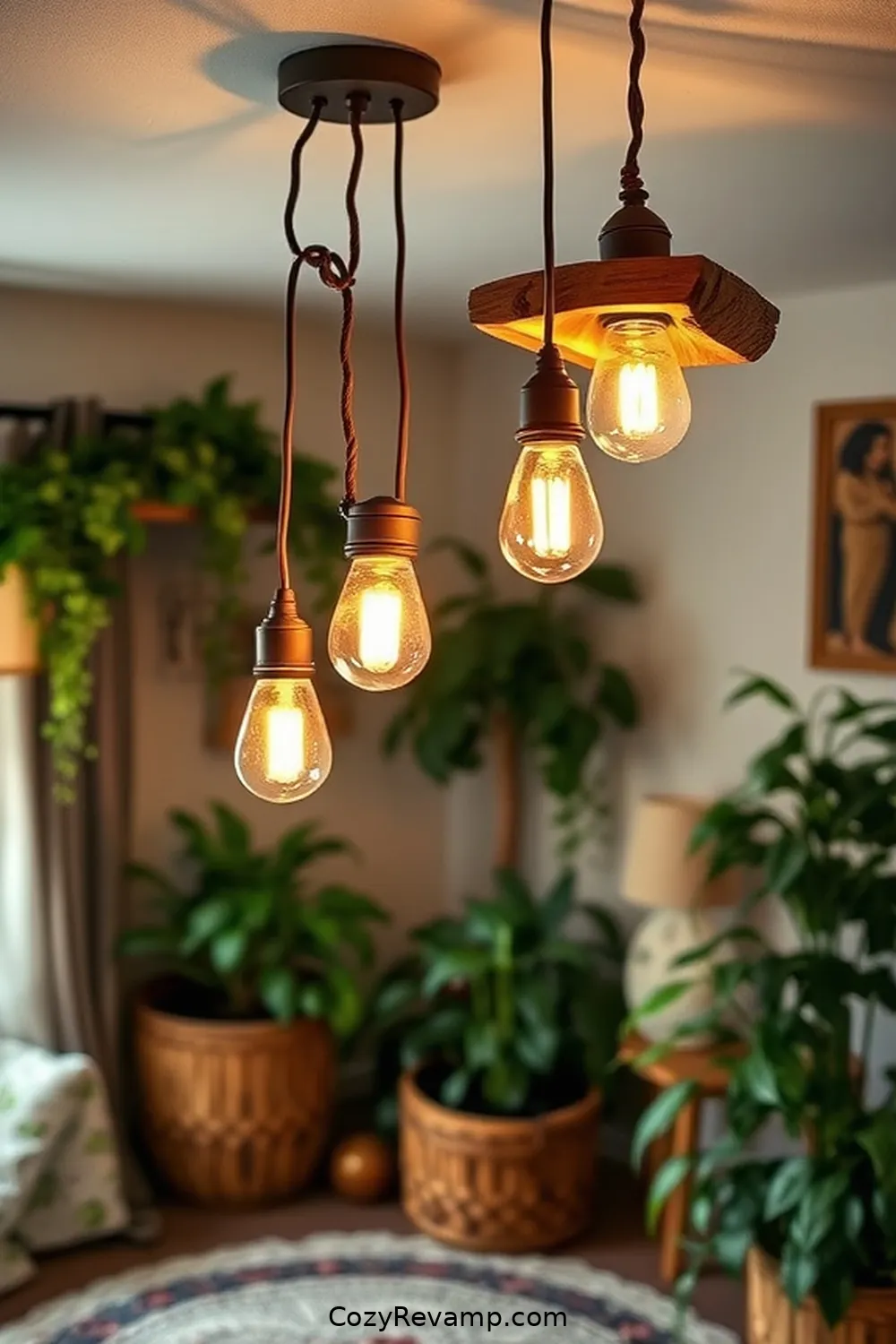 Reimagined Light Fixtures With Salvaged Materials for 17 Creative Bohemian Nursery Ideas With Reclaimed Materials