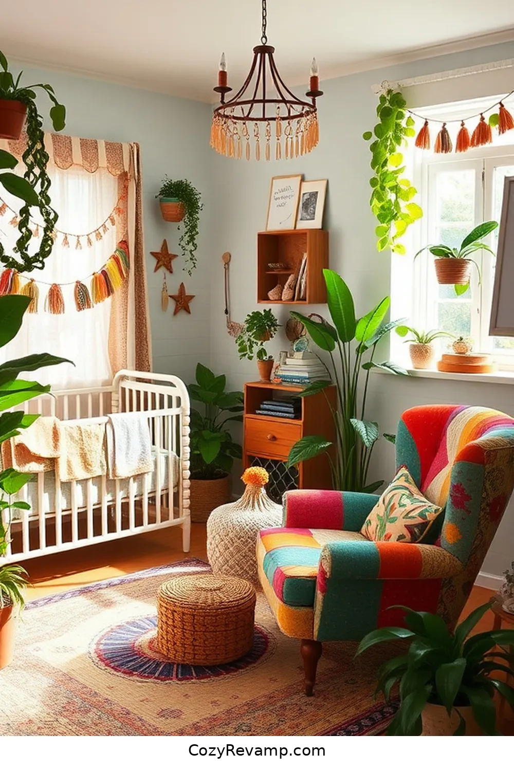 Upcycled Furniture Pieces for 17 Creative Bohemian Nursery Ideas With Reclaimed Materials