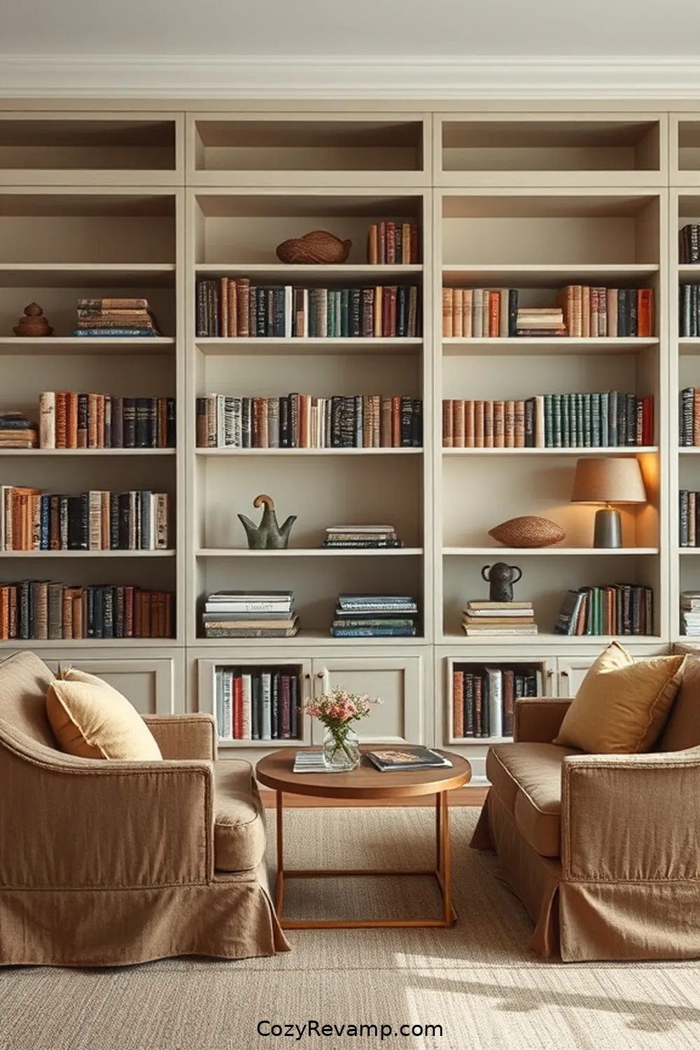 Fabric-Wrapped Furniture for 17 Creative Ways to Design a Minimalist Library With Upcycled Fabric Materials