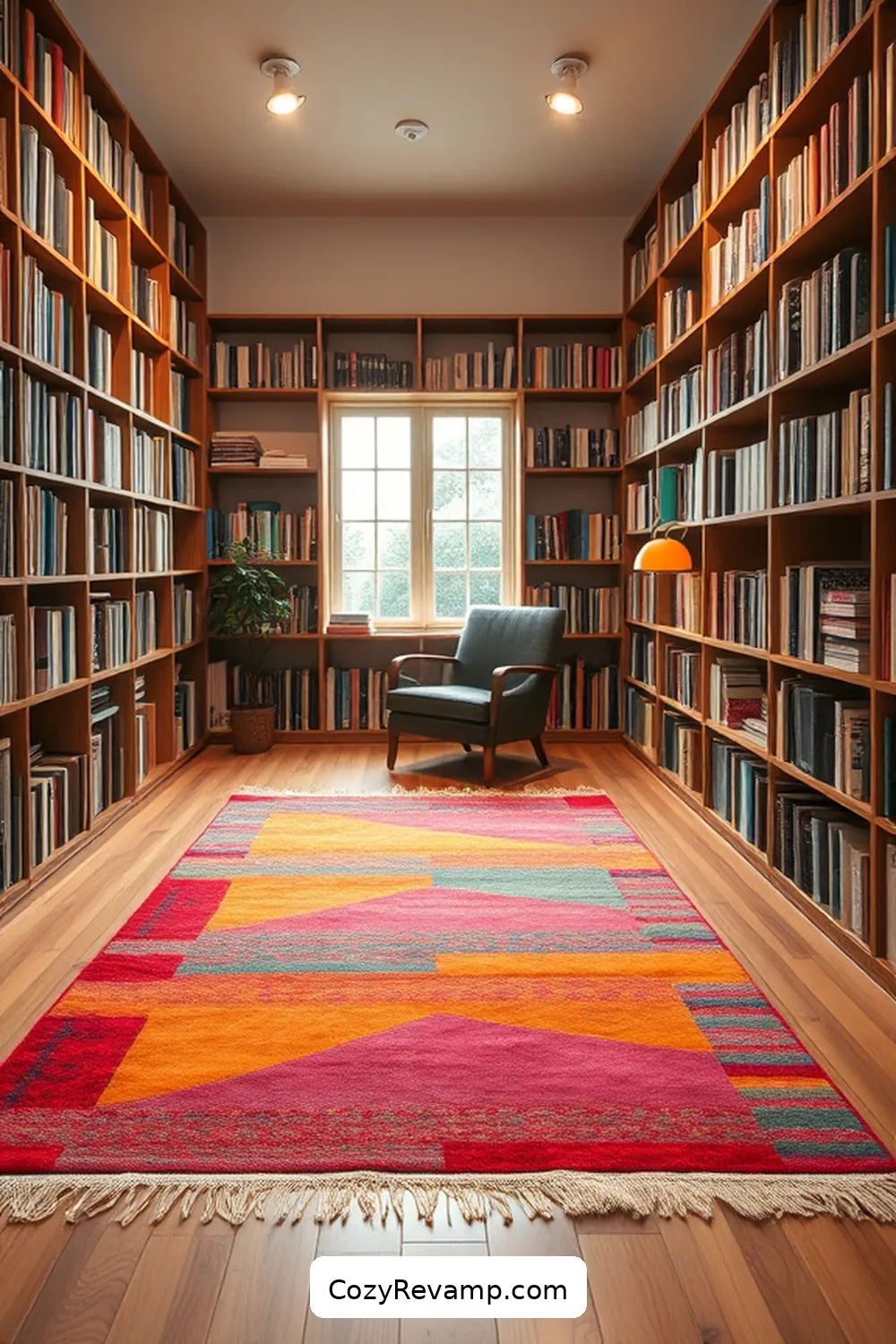 Repurposed Textile Rugs for 17 Creative Ways to Design a Minimalist Library With Upcycled Fabric Materials