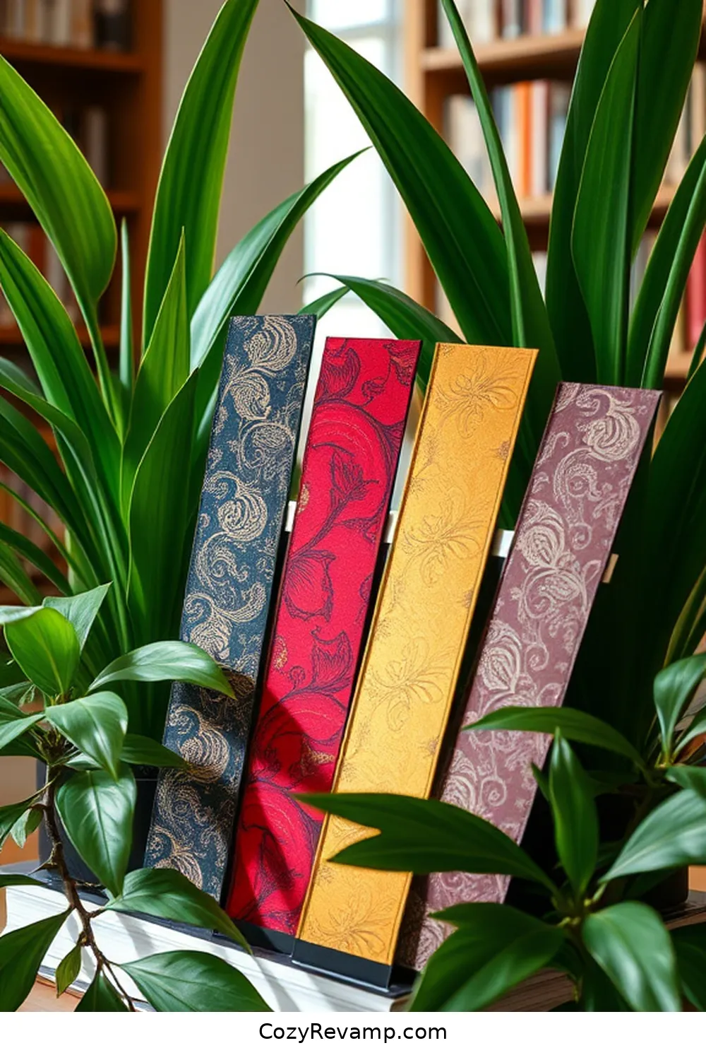 Reusable Fabric Bookmarks for 17 Creative Ways to Design a Minimalist Library With Upcycled Fabric Materials