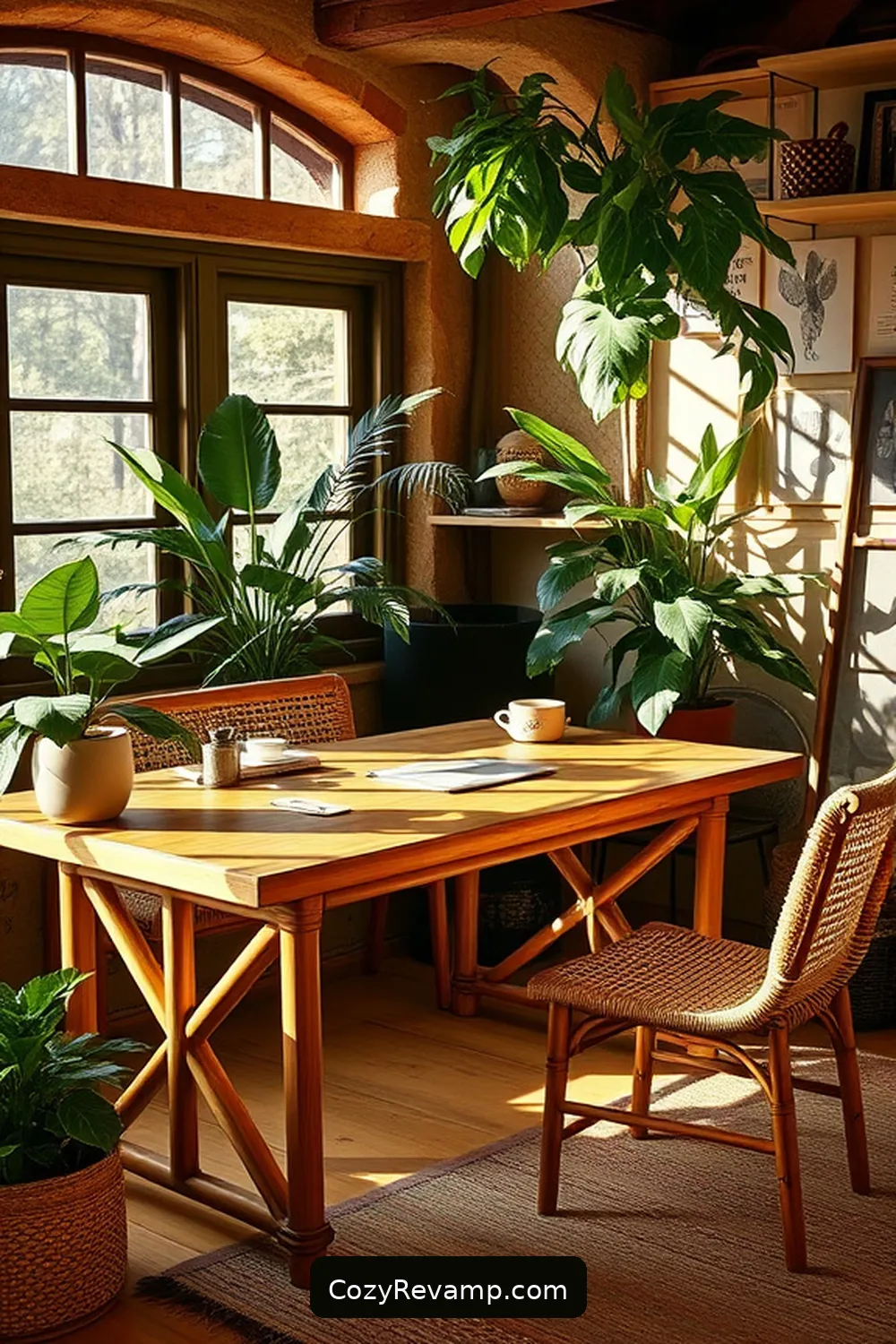 Bamboo Desks: The Centerpiece of Your Workspace for 17 Essential Elements of Rustic Home Office Bamboo Material