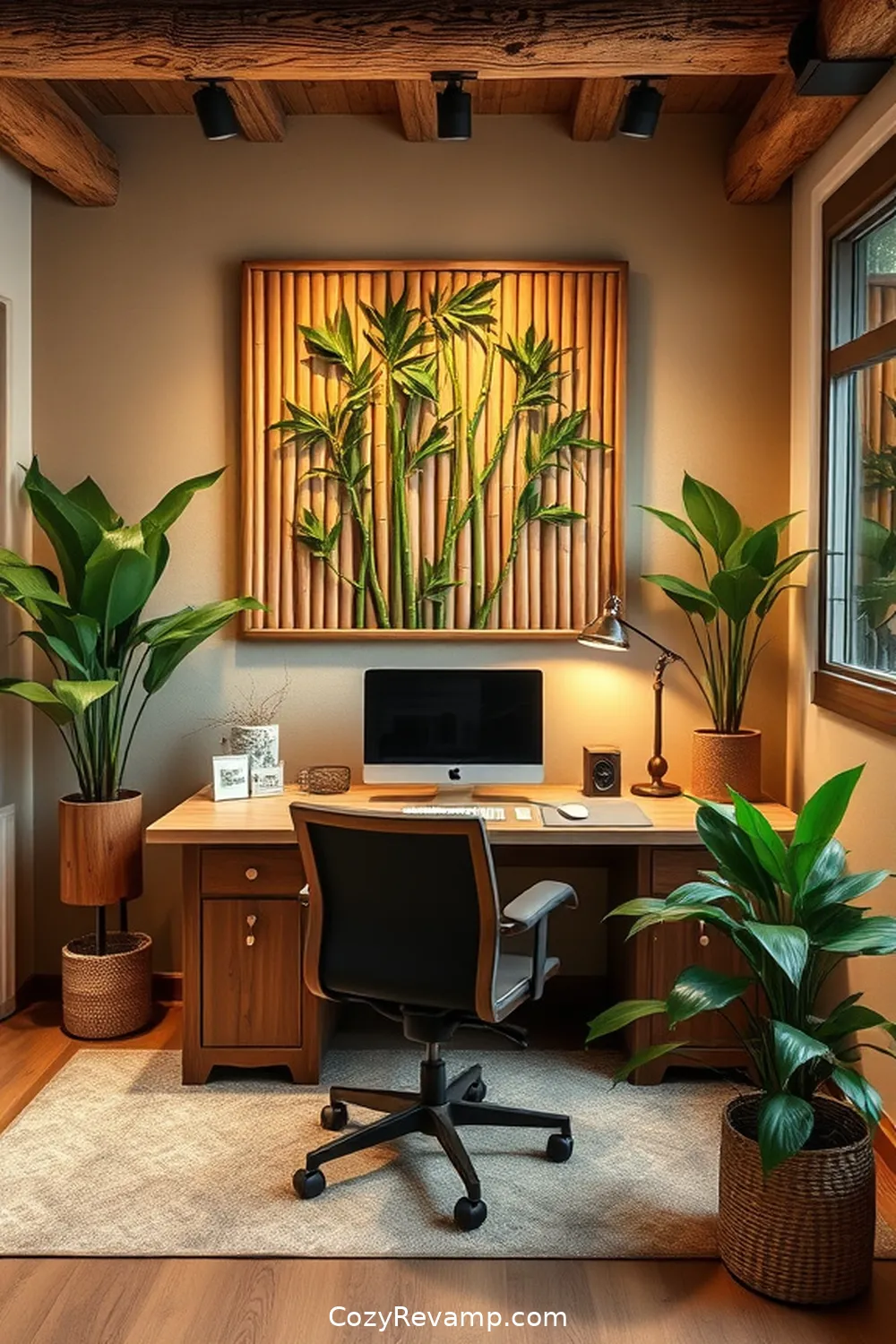 Bamboo Wall Art: Personalizing Your Space for 17 Essential Elements of Rustic Home Office Bamboo Material