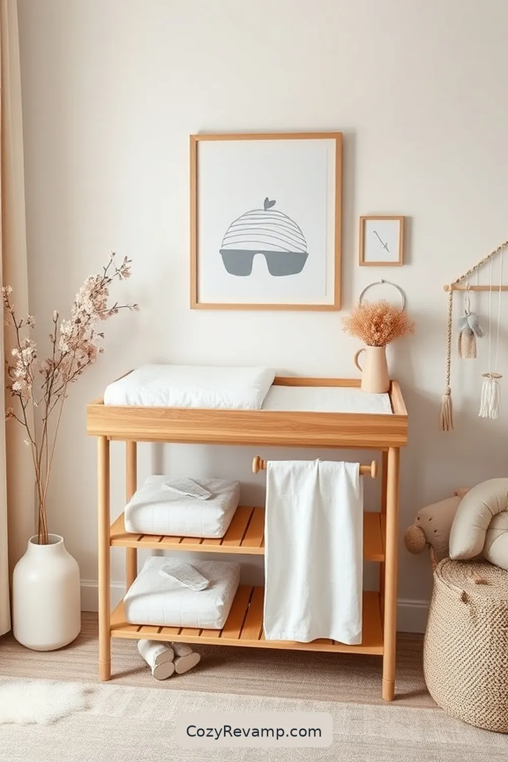 17 Essential Elements of a Mid-Century Modern Nursery Using Organic Cotton Material 4 Stylish Changing Table for 17 Essential Elements of a Mid-Century Modern Nursery Using Organic Cotton Material