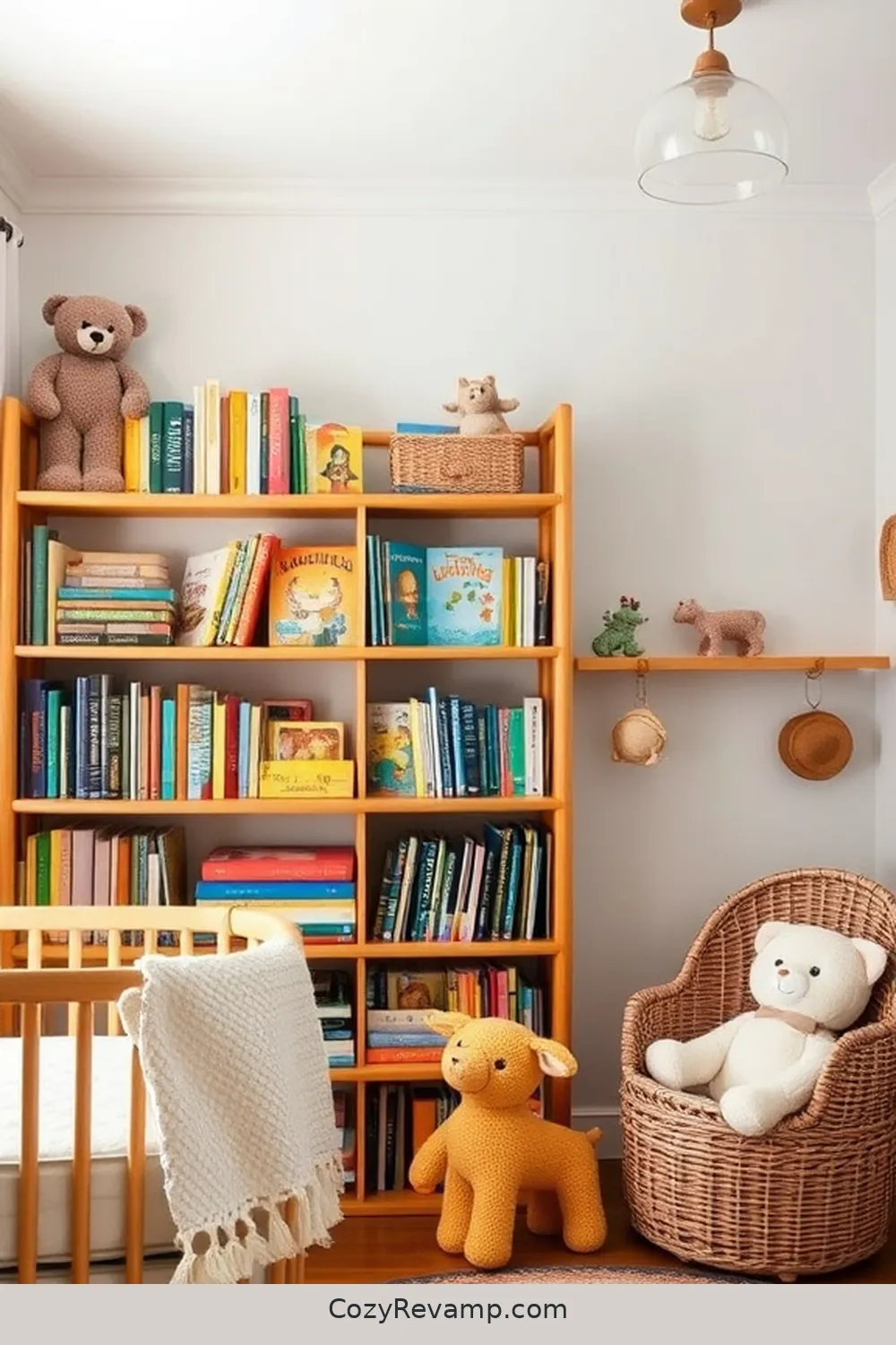 17 Essential Elements of a Rustic Nursery With Bamboo Material 14 Bamboo Bookshelf: Nurturing a Love for Reading for 17 Essential Elements of a Rustic Nursery With Bamboo Material