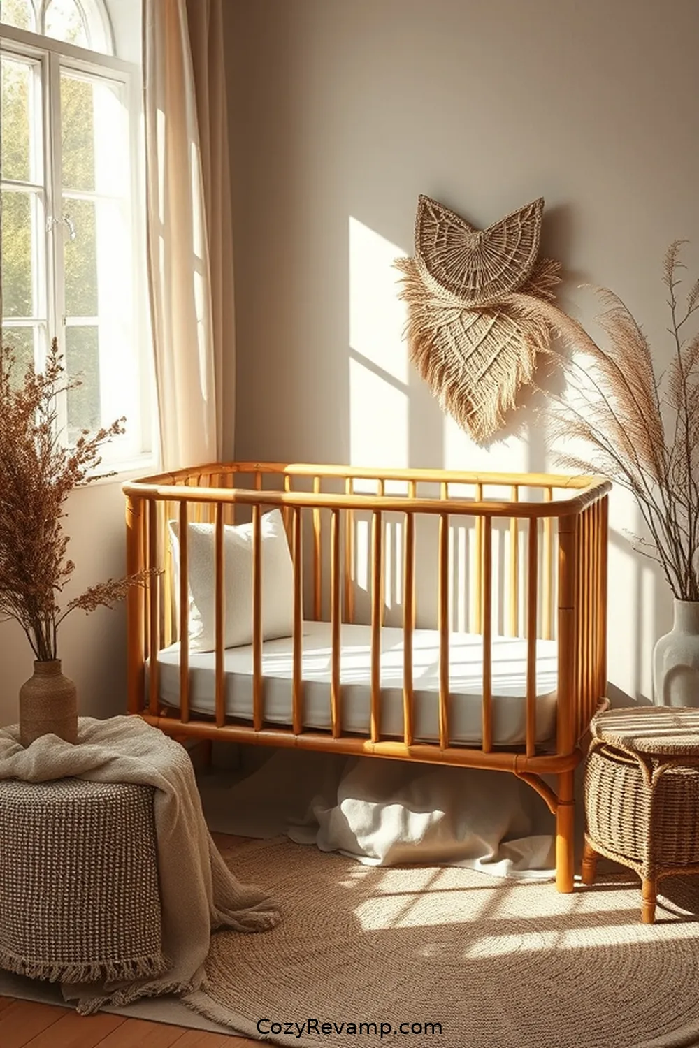 17 Essential Elements of a Rustic Nursery With Bamboo Material 2 Bamboo Crib: A Safe and Stylish Sleeping Space for 17 Essential Elements of a Rustic Nursery With Bamboo Material