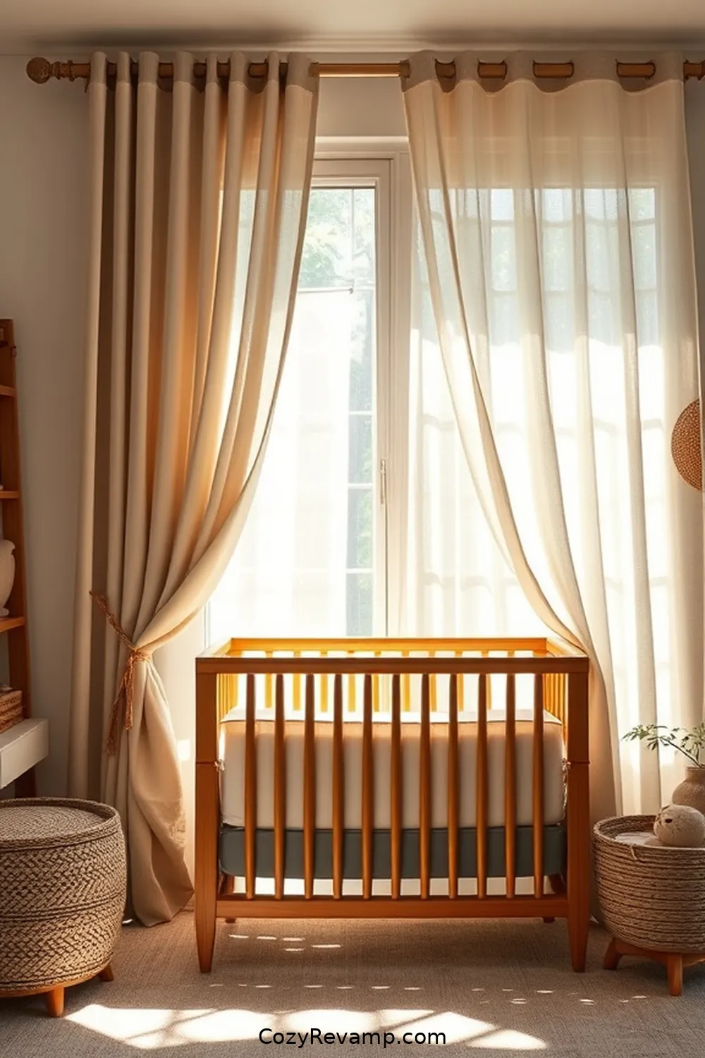 17 Essential Elements of a Rustic Nursery With Bamboo Material 10 Bamboo Curtains: Softening Light and Adding Texture for 17 Essential Elements of a Rustic Nursery With Bamboo Material