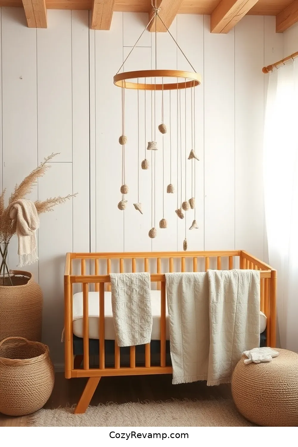 17 Essential Elements of a Rustic Nursery With Bamboo Material 9 Bamboo Mobile: Captivating Decor for Your Baby for 17 Essential Elements of a Rustic Nursery With Bamboo Material