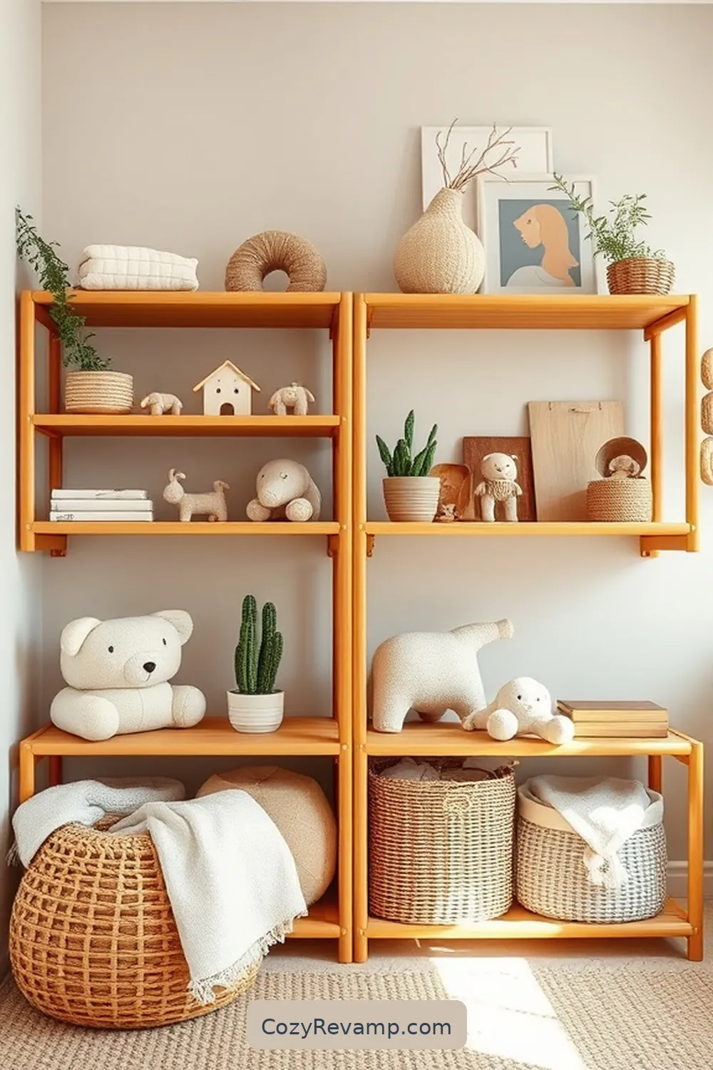 17 Essential Elements of a Rustic Nursery With Bamboo Material 8 Bamboo Shelving Units: Stylish Display and Storage for 17 Essential Elements of a Rustic Nursery With Bamboo Material