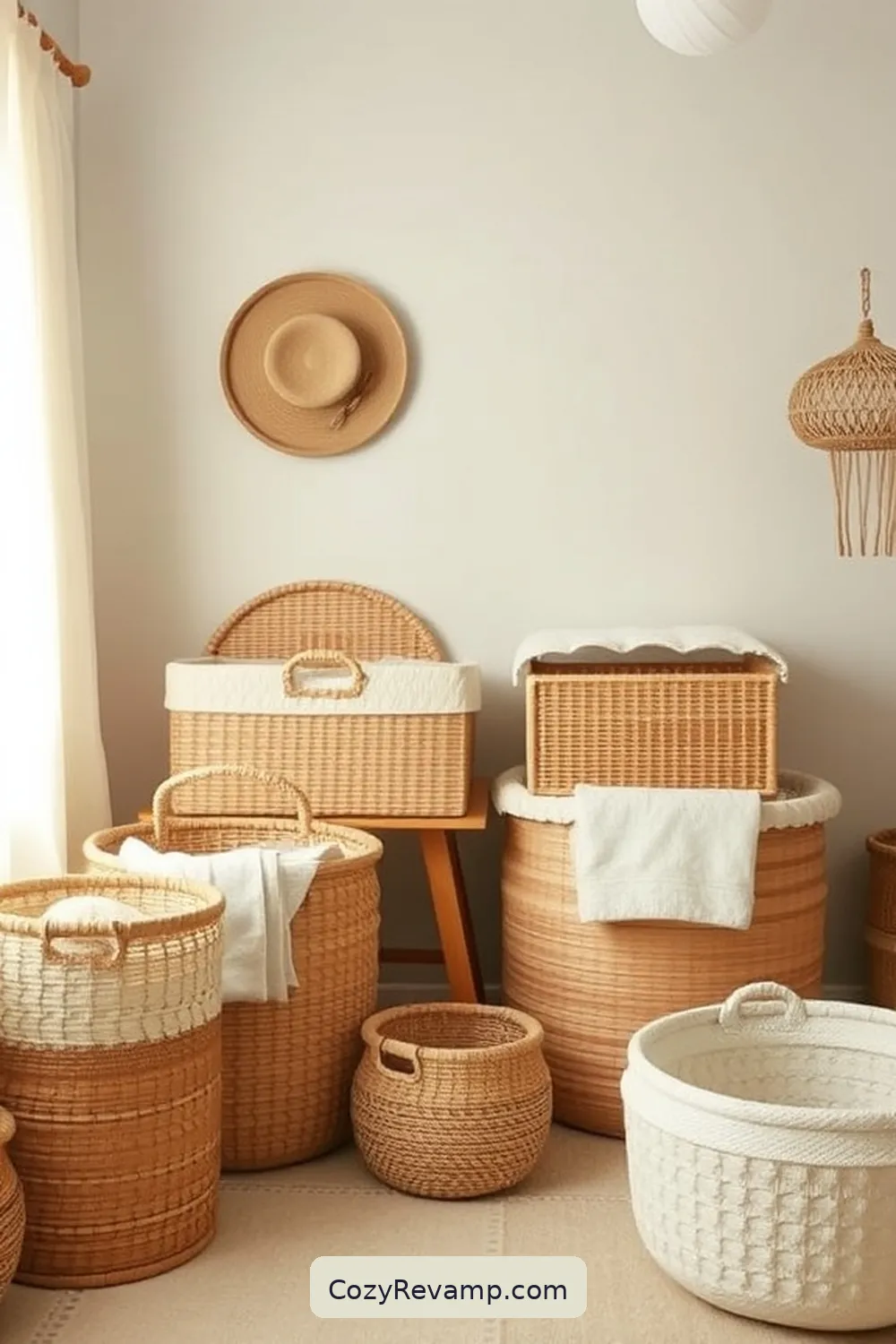 17 Essential Elements of a Rustic Nursery With Bamboo Material 6 Bamboo Storage Baskets: Organizing With Elegance for 17 Essential Elements of a Rustic Nursery With Bamboo Material