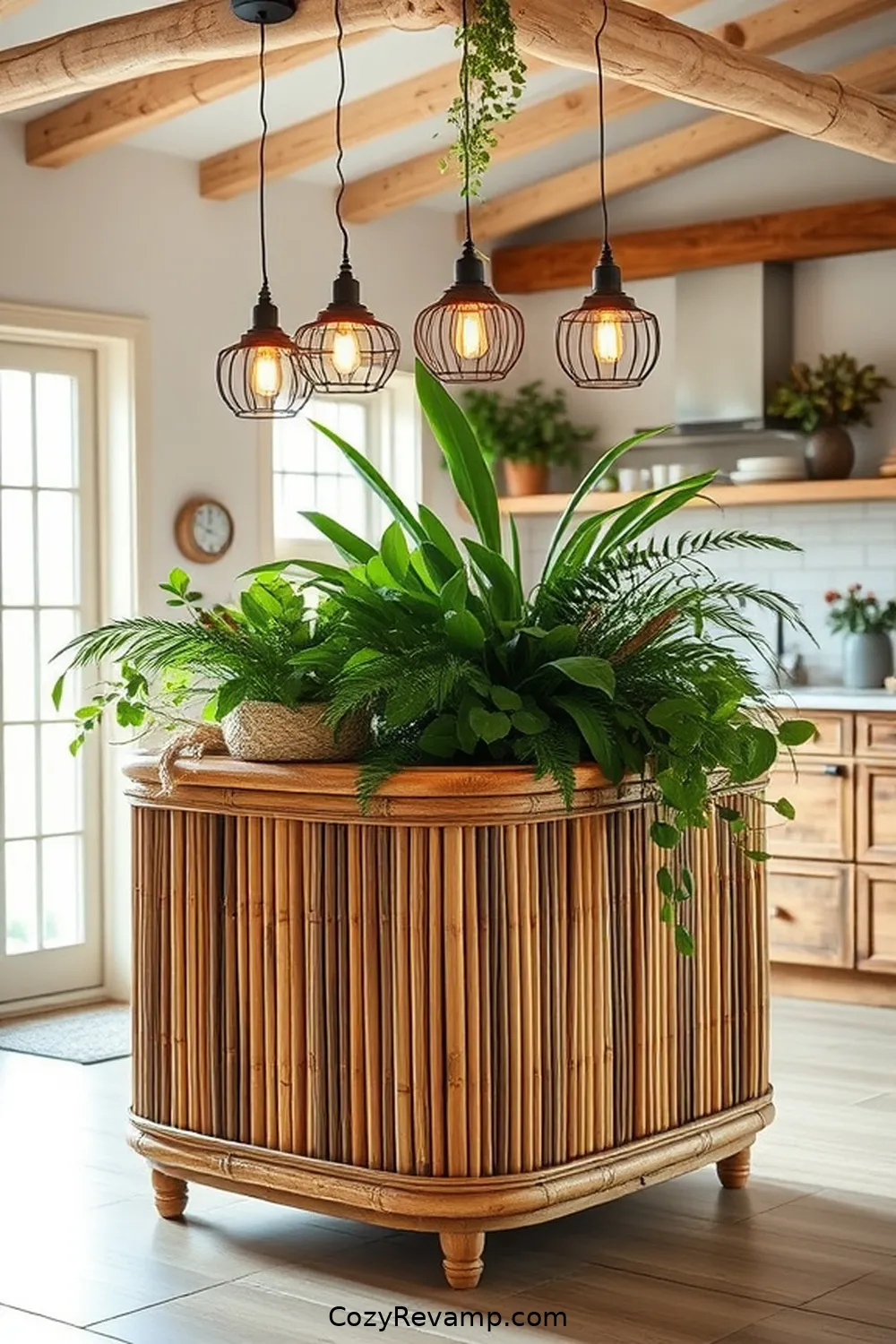17 Essential Materials for Bohemian Kitchens With Solar Powered Lights 4 Bamboo for 17 Essential Materials for Bohemian Kitchens With Solar Powered Lights