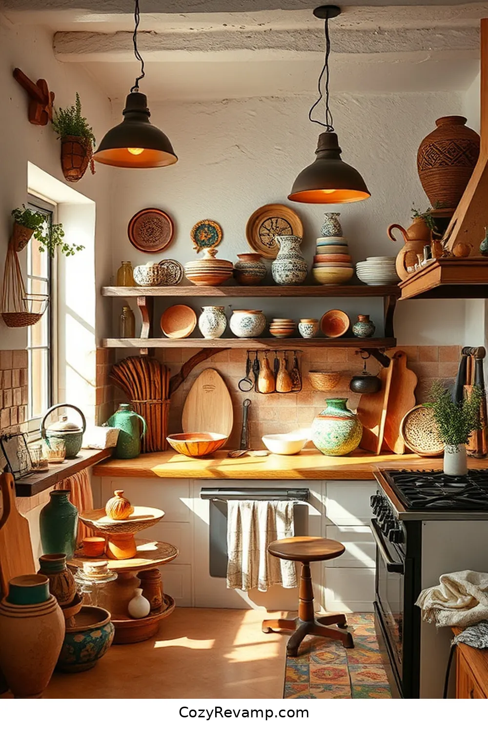 17 Essential Materials for Bohemian Kitchens With Solar Powered Lights 11 Ceramic for 17 Essential Materials for Bohemian Kitchens With Solar Powered Lights