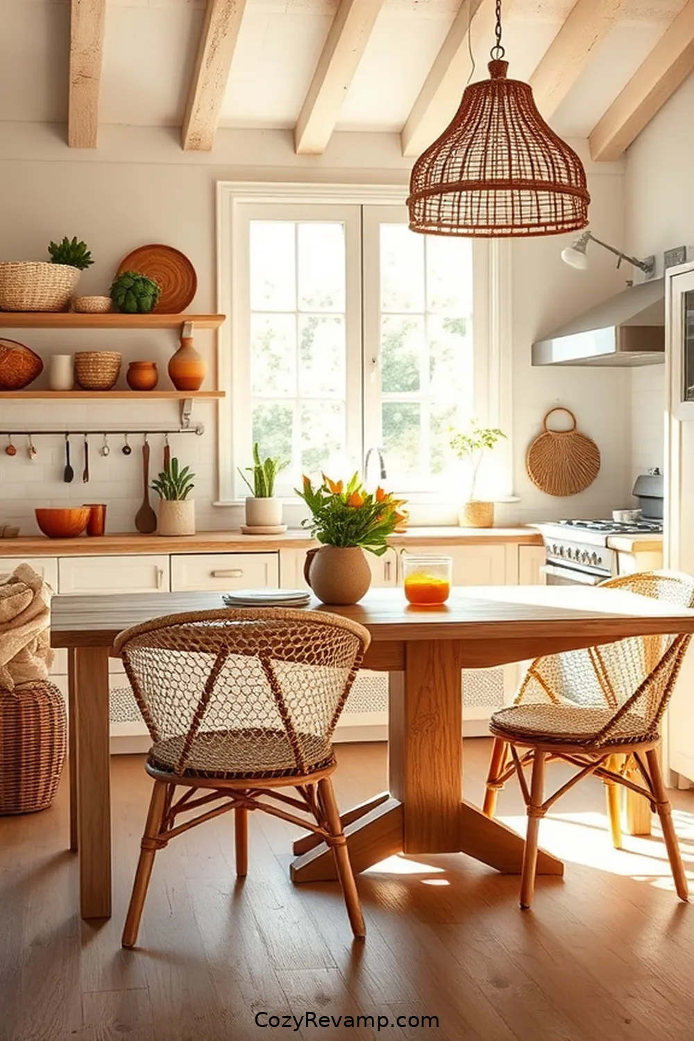 17 Essential Materials for Bohemian Kitchens With Solar Powered Lights 7 Rattan for 17 Essential Materials for Bohemian Kitchens With Solar Powered Lights