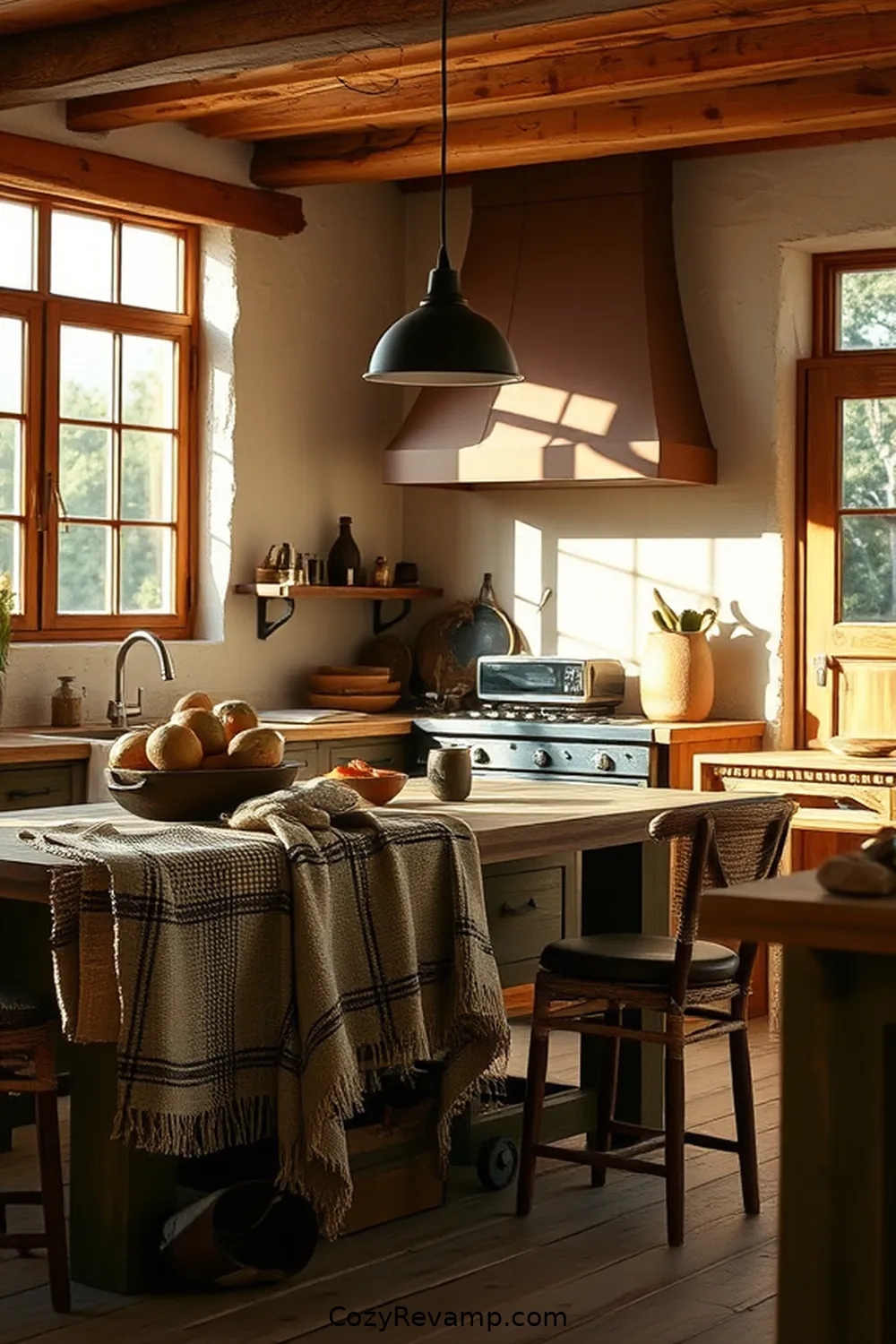 Jute Textiles for 17 Essential Materials for Rustic Kitchens With Solar-Powered Lights