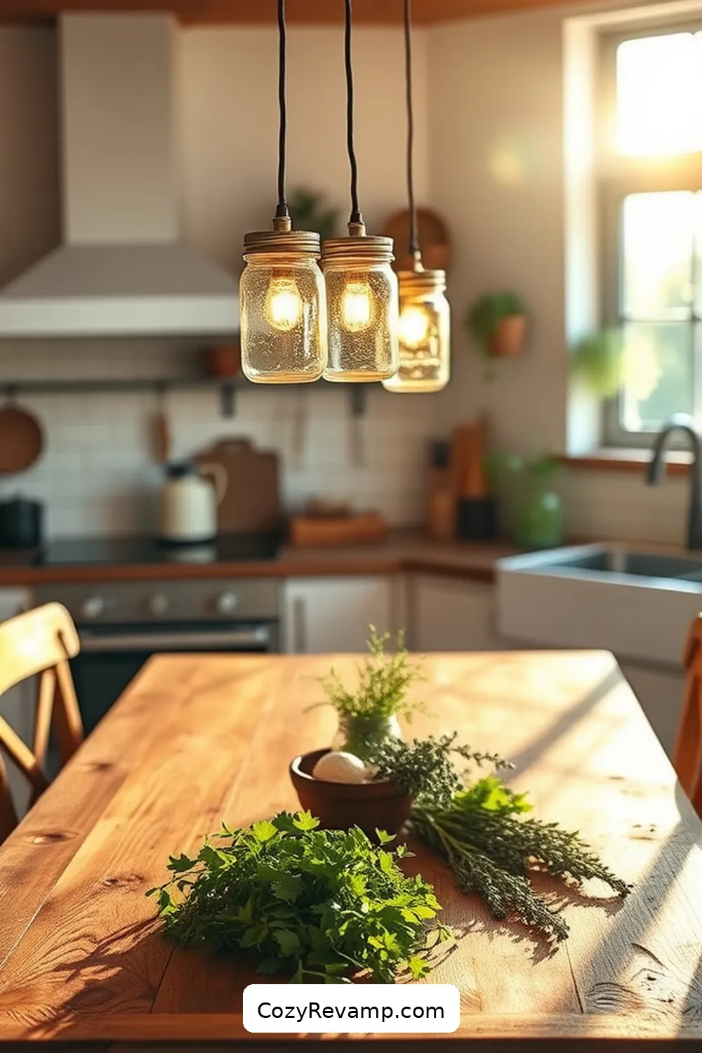 Mason Jar Lighting for 17 Essential Materials for Rustic Kitchens With Solar-Powered Lights