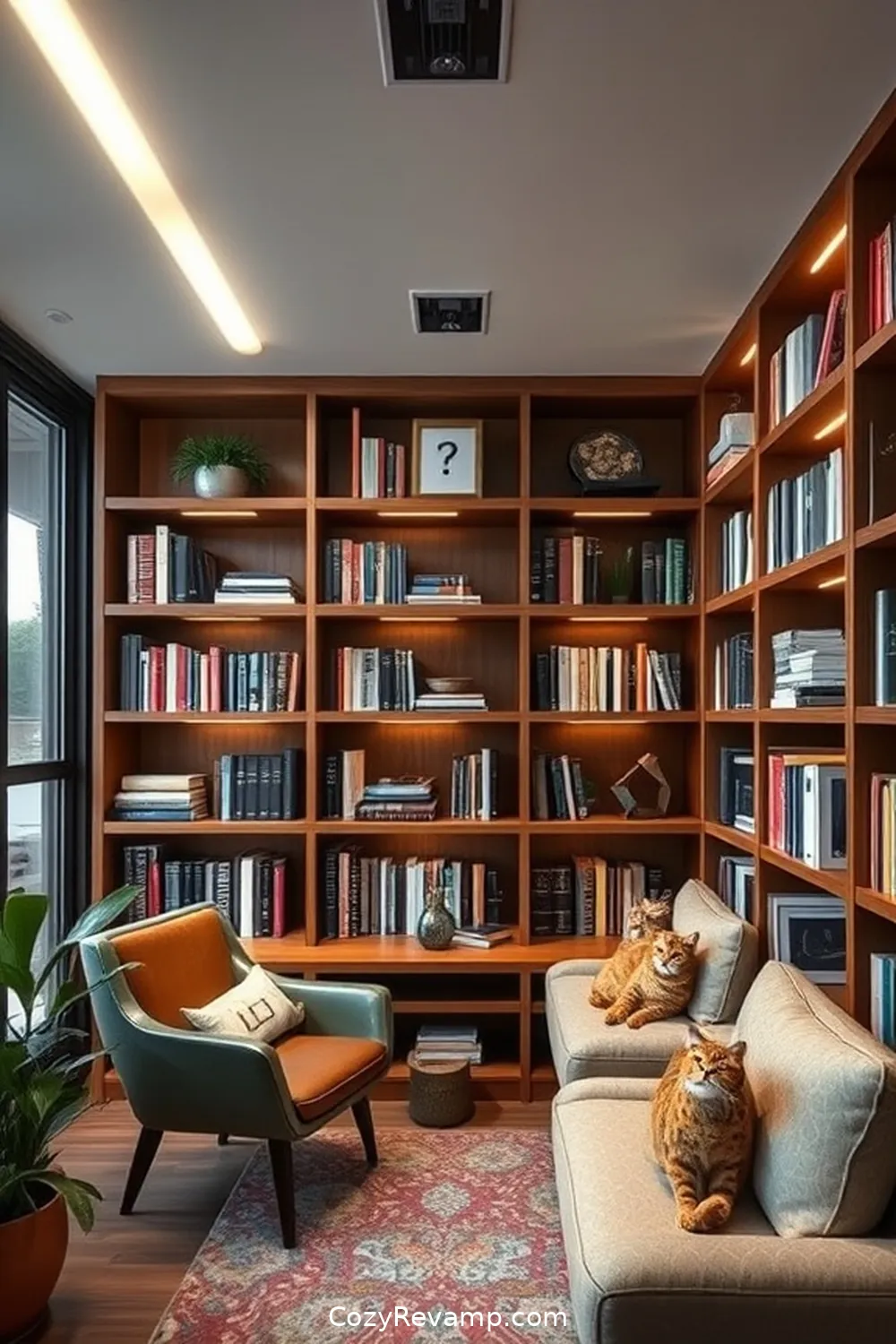 17 Essential Materials for a Mid-Century Modern Library With Solar-Powered Lights 11 LED Solar-Powered Lighting for 17 Essential Materials for a Mid-Century Modern Library With Solar-Powered Lights