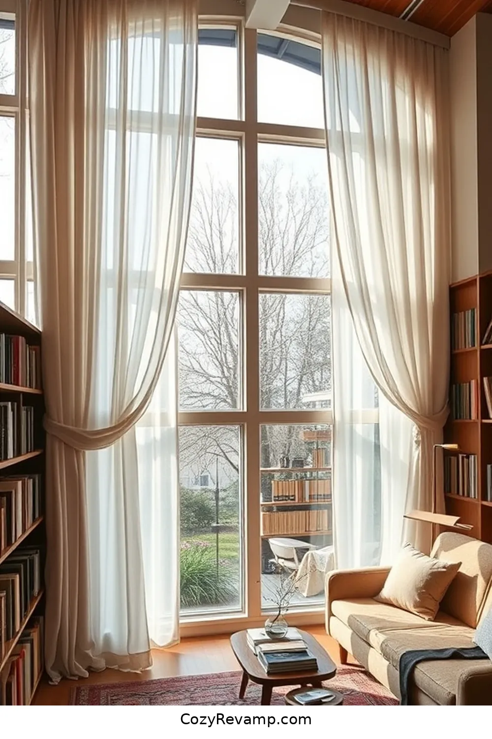17 Essential Materials for a Mid-Century Modern Library With Solar-Powered Lights 14 Organic Cotton for Curtains for 17 Essential Materials for a Mid-Century Modern Library With Solar-Powered Lights