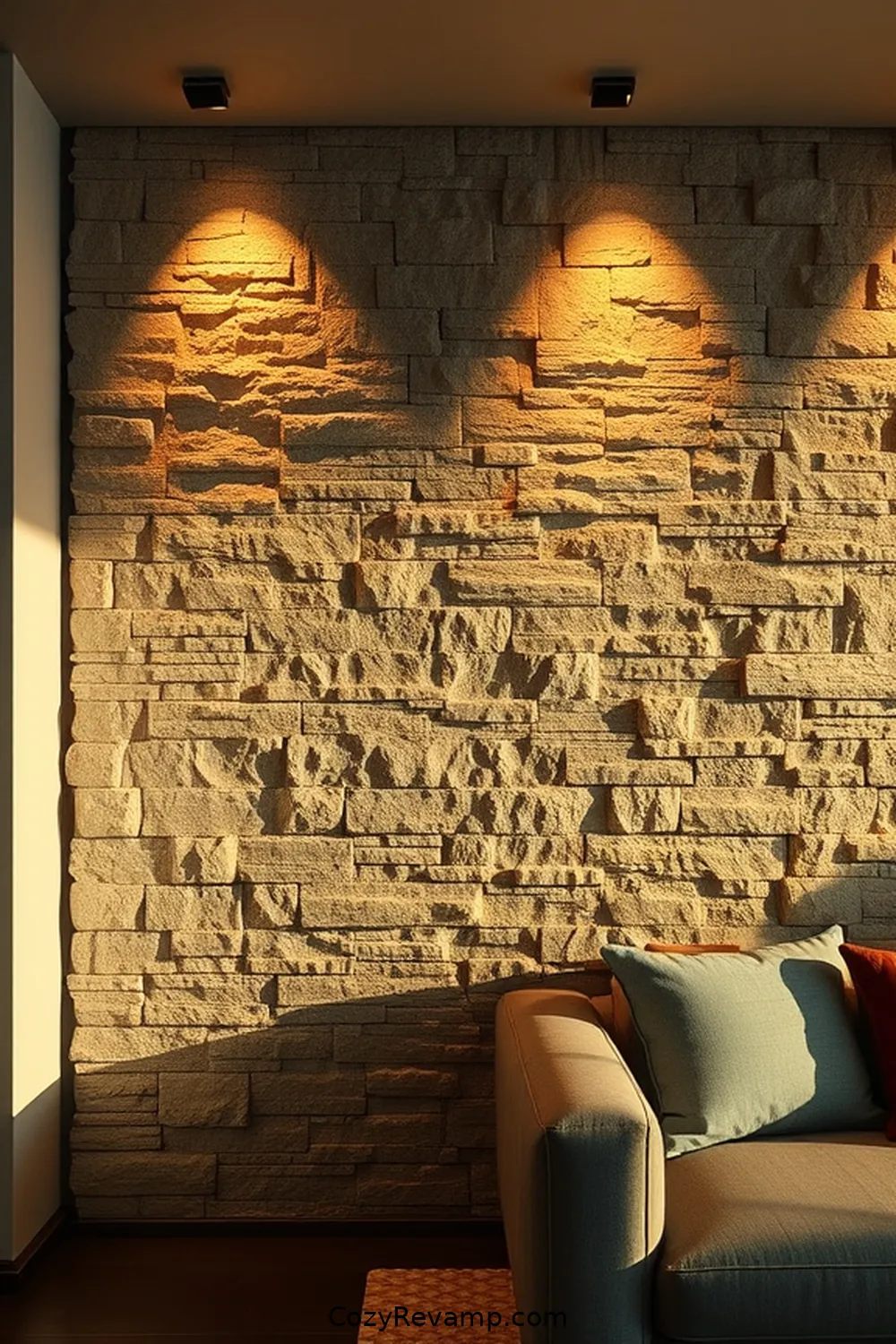 17 Essential Materials for a Mid-Century Modern Library With Solar-Powered Lights 10 Stone for Accent Walls for 17 Essential Materials for a Mid-Century Modern Library With Solar-Powered Lights