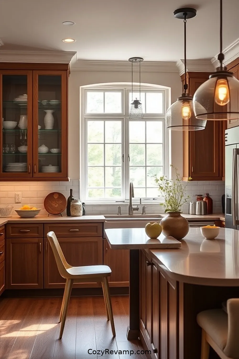 17 Must-Have Materials for a Modern Farmhouse Kitchen With Solar Powered Lights 17 Glass-Front Cabinets for 17 Must-Have Materials for a Modern Farmhouse Kitchen With Solar Powered Lights
