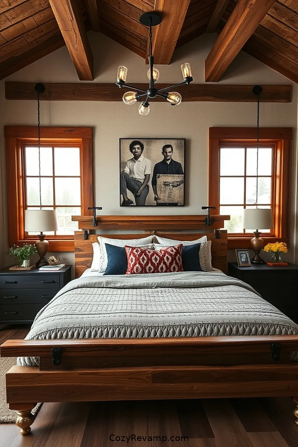 17 Stunning Ideas for a Rustic Bedroom With Recycled Wood Material 18 Wood and Metal Fusion Furniture for 17 Stunning Ideas for a Rustic Bedroom With Recycled Wood Material