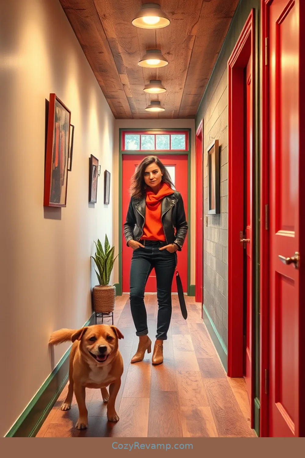 17 Stunning Mid-Century Modern Hallways With Reclaimed Materials 6 Retro Color Palette With Reclaimed Materials for 17 Stunning Mid-Century Modern Hallways With Reclaimed Materials