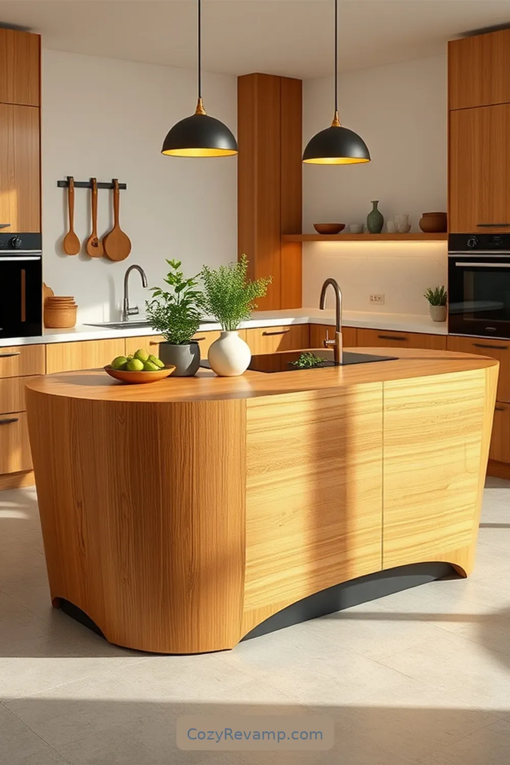 17 Stunning Mid-Century Modern Kitchen Ideas Featuring Bamboo Material 4 Bamboo-Infused Kitchen Islands for 17 Stunning Mid-Century Modern Kitchen Ideas Featuring Bamboo Material