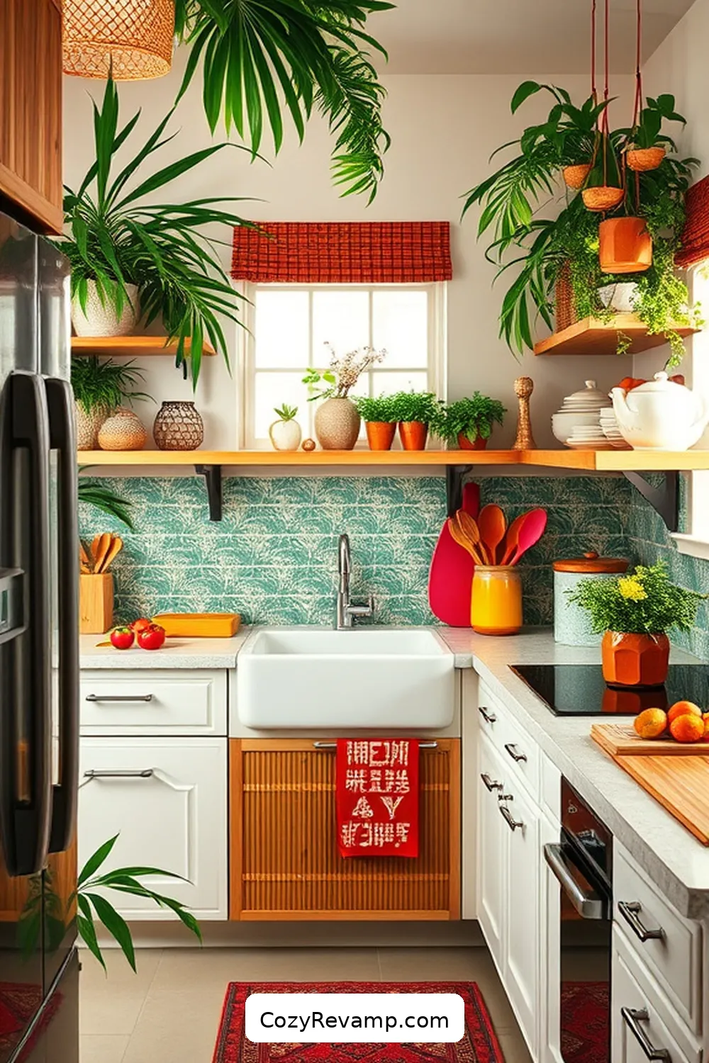 17 Stunning Mid-Century Modern Kitchen Ideas Featuring Bamboo Material 13 Colorful Bamboo Kitchen Décor for 17 Stunning Mid-Century Modern Kitchen Ideas Featuring Bamboo Material