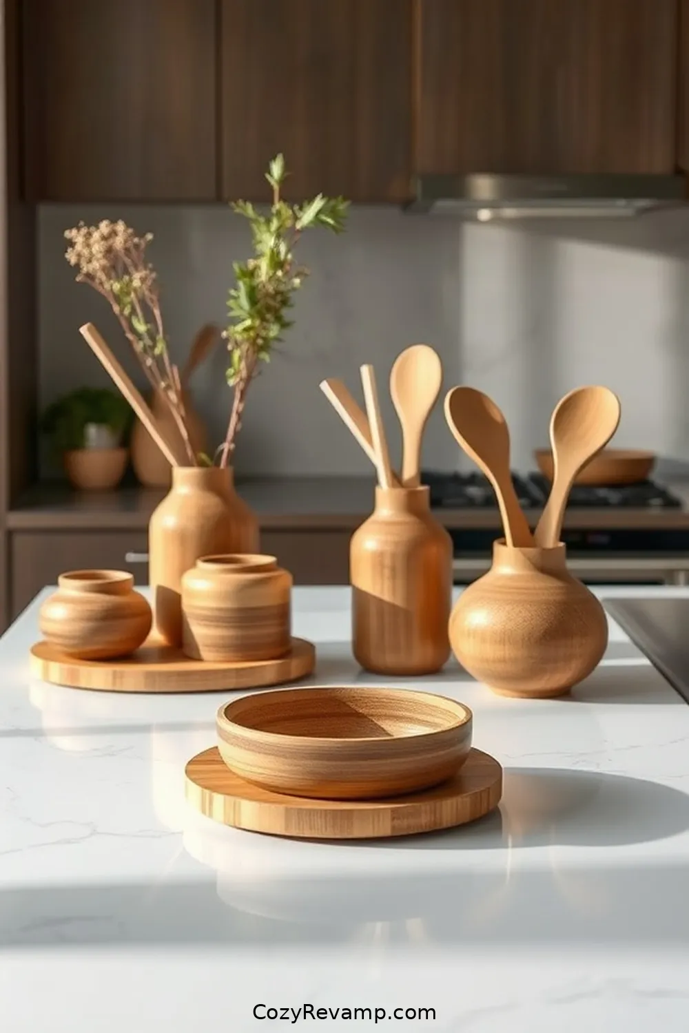 17 Stunning Mid-Century Modern Kitchen Ideas Featuring Bamboo Material 10 Incorporating Bamboo Into Kitchen Accessories for 17 Stunning Mid-Century Modern Kitchen Ideas Featuring Bamboo Material