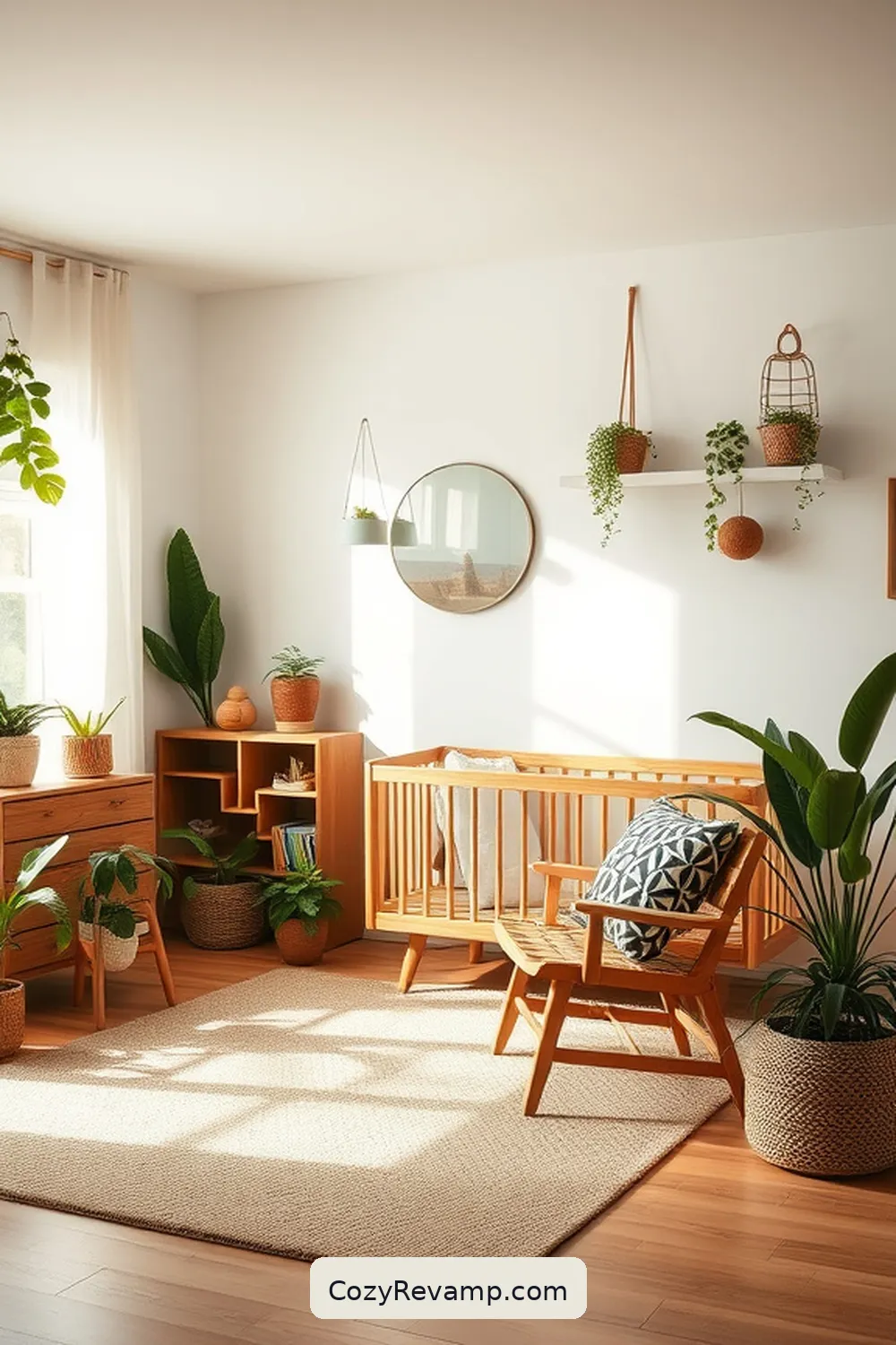 Highlight Sustainable Practices in Decor for 17 Tips for a Mid-Century Modern Nursery Using Recycled Wood Materials
