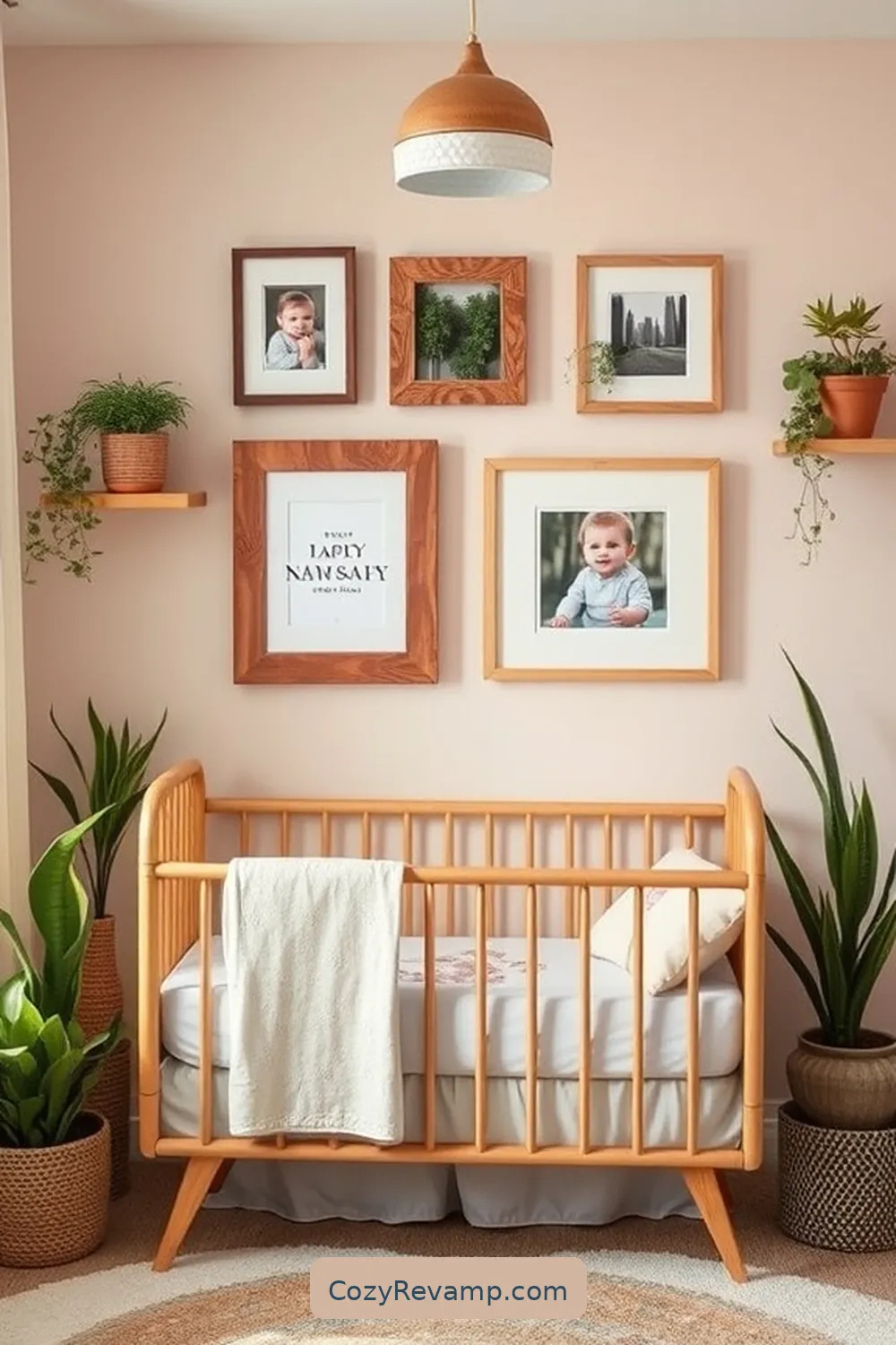 Use Recycled Wood for Picture Frames for 17 Tips for a Mid-Century Modern Nursery Using Recycled Wood Materials