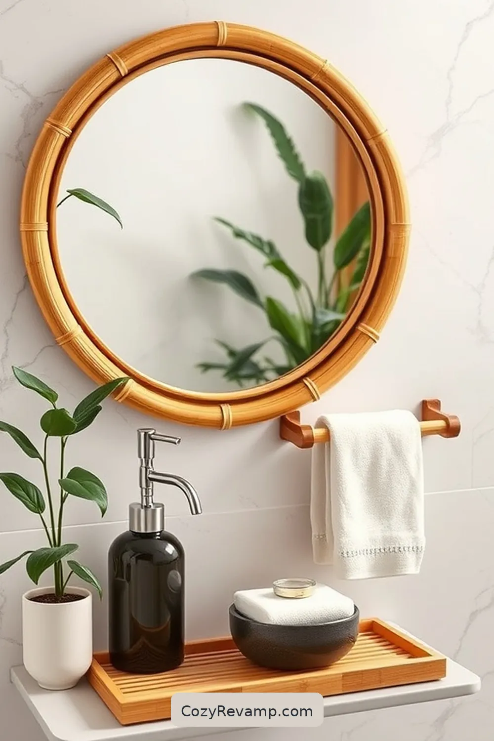 17 Ways to Use Bamboo Material in Your Mid-Century Modern Bathroom 18 Bamboo Accessories and Decor for 17 Ways to Use Bamboo Material in Your Mid-Century Modern Bathroom