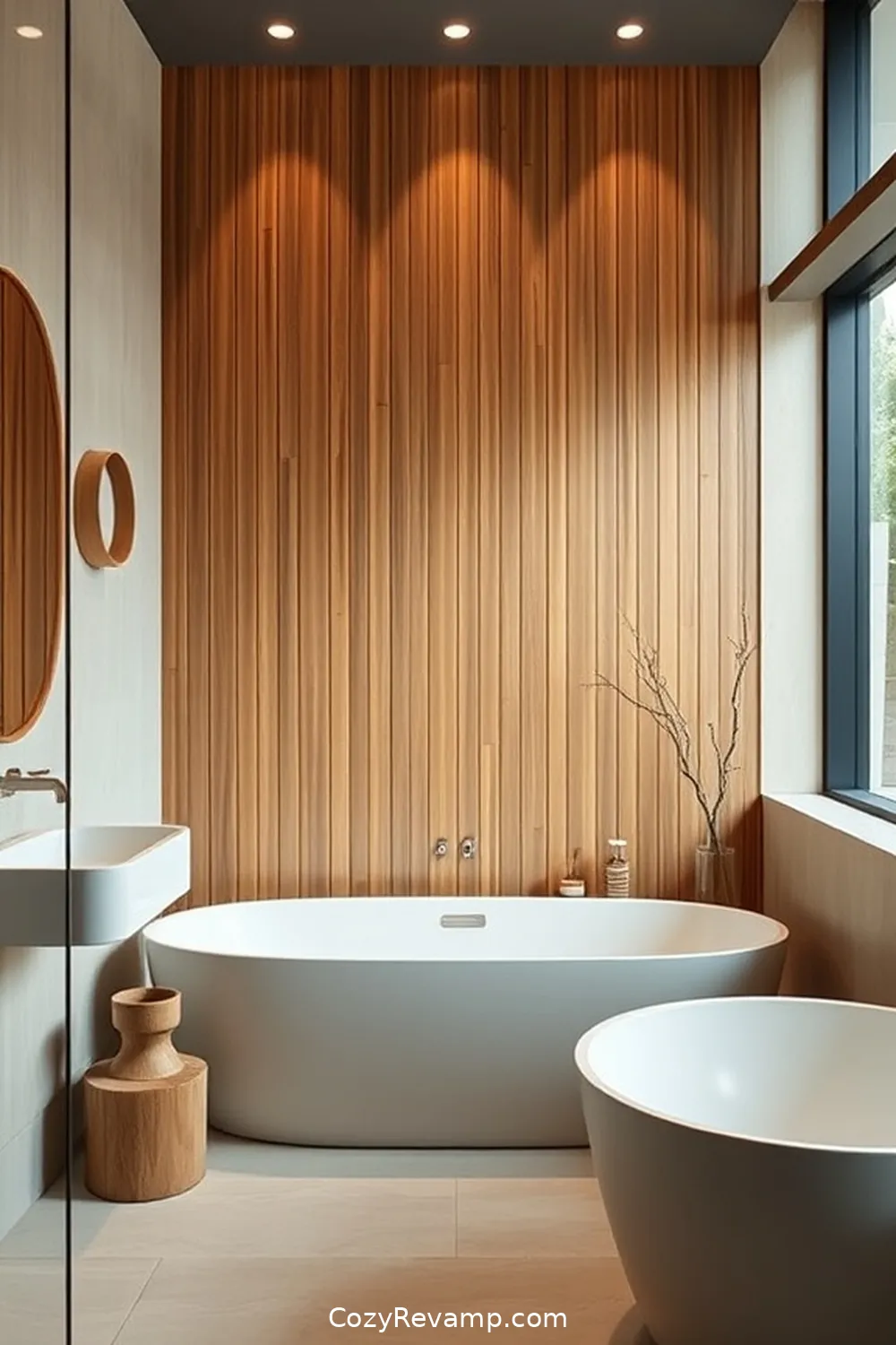 17 Ways to Use Bamboo Material in Your Mid-Century Modern Bathroom 6 Bamboo Wall Panels for 17 Ways to Use Bamboo Material in Your Mid-Century Modern Bathroom