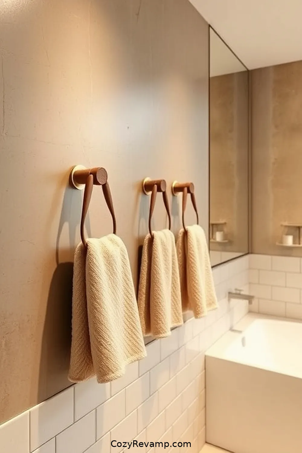 Cork Towel Holders for Practicality for 17 Ways to Use Cork Material in Your Mid-Century Modern Bathroom