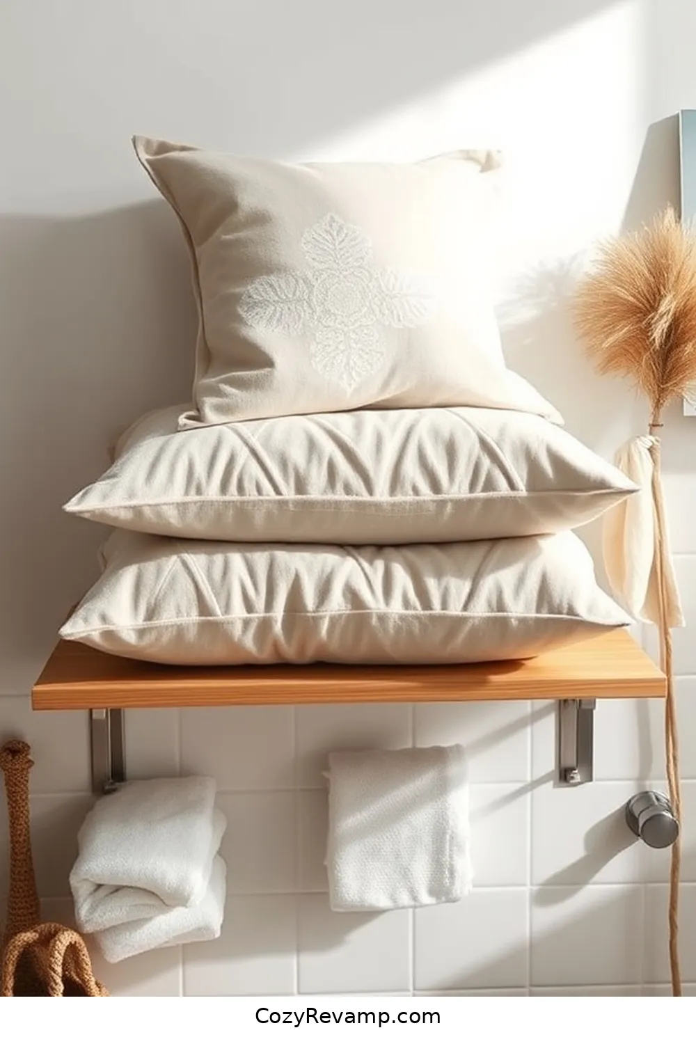 17 Ways to Use Organic Cotton Material in Your Scandinavian Bathroom Decor 8 Decorative Organic Cotton Pillows for a Cozy Touch for 17 Ways to Use Organic Cotton Material in Your Scandinavian Bathroom Decor