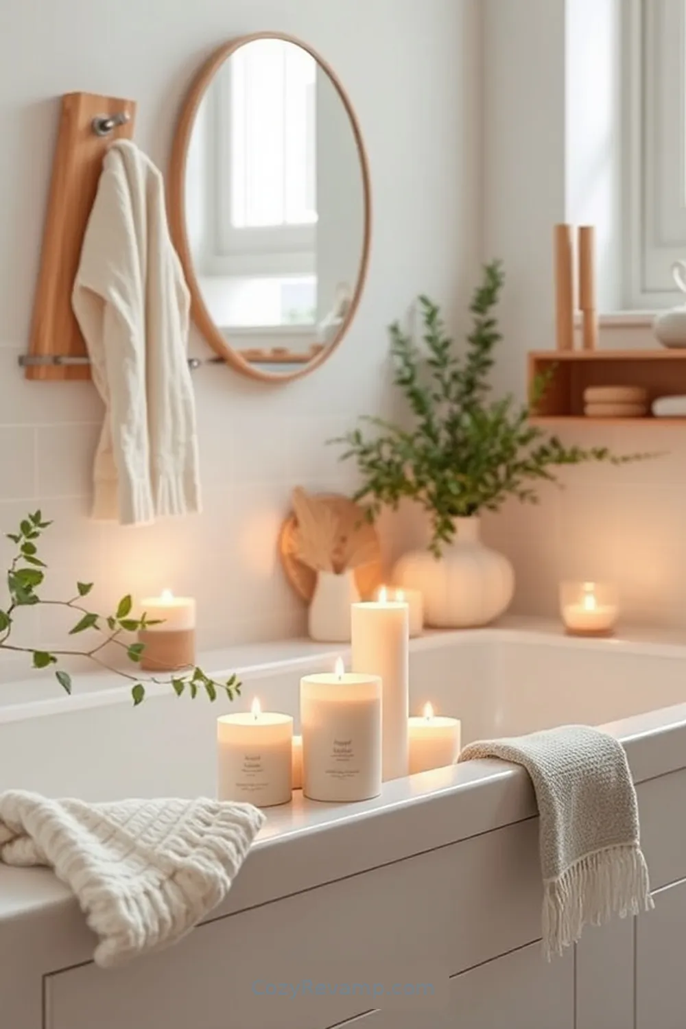 17 Ways to Use Organic Cotton Material in Your Scandinavian Bathroom Decor 15 Organic Cotton Candles for a Relaxing Ambiance for 17 Ways to Use Organic Cotton Material in Your Scandinavian Bathroom Decor