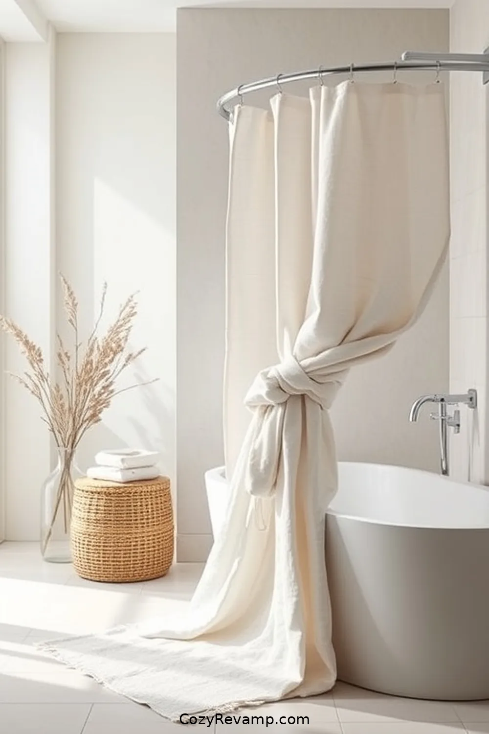 17 Ways to Use Organic Cotton Material in Your Scandinavian Bathroom Decor 9 Organic Cotton Shower Wraps for a Chic Look for 17 Ways to Use Organic Cotton Material in Your Scandinavian Bathroom Decor