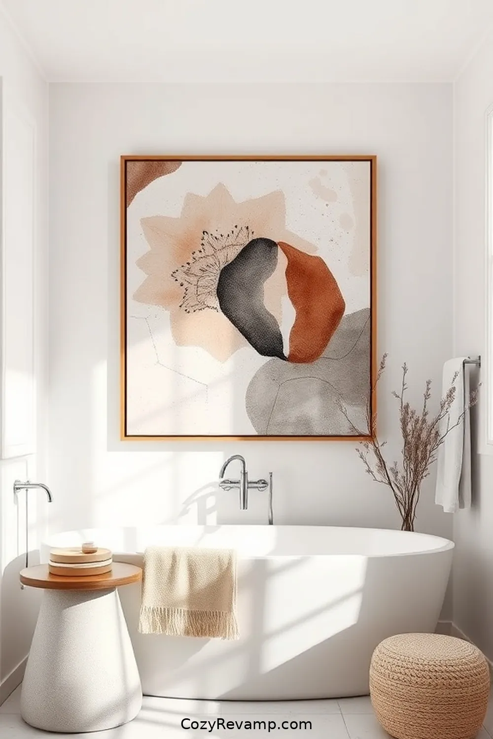 17 Ways to Use Organic Cotton Material in Your Scandinavian Bathroom Decor 10 Unique Organic Cotton Wall Art for Personalization for 17 Ways to Use Organic Cotton Material in Your Scandinavian Bathroom Decor