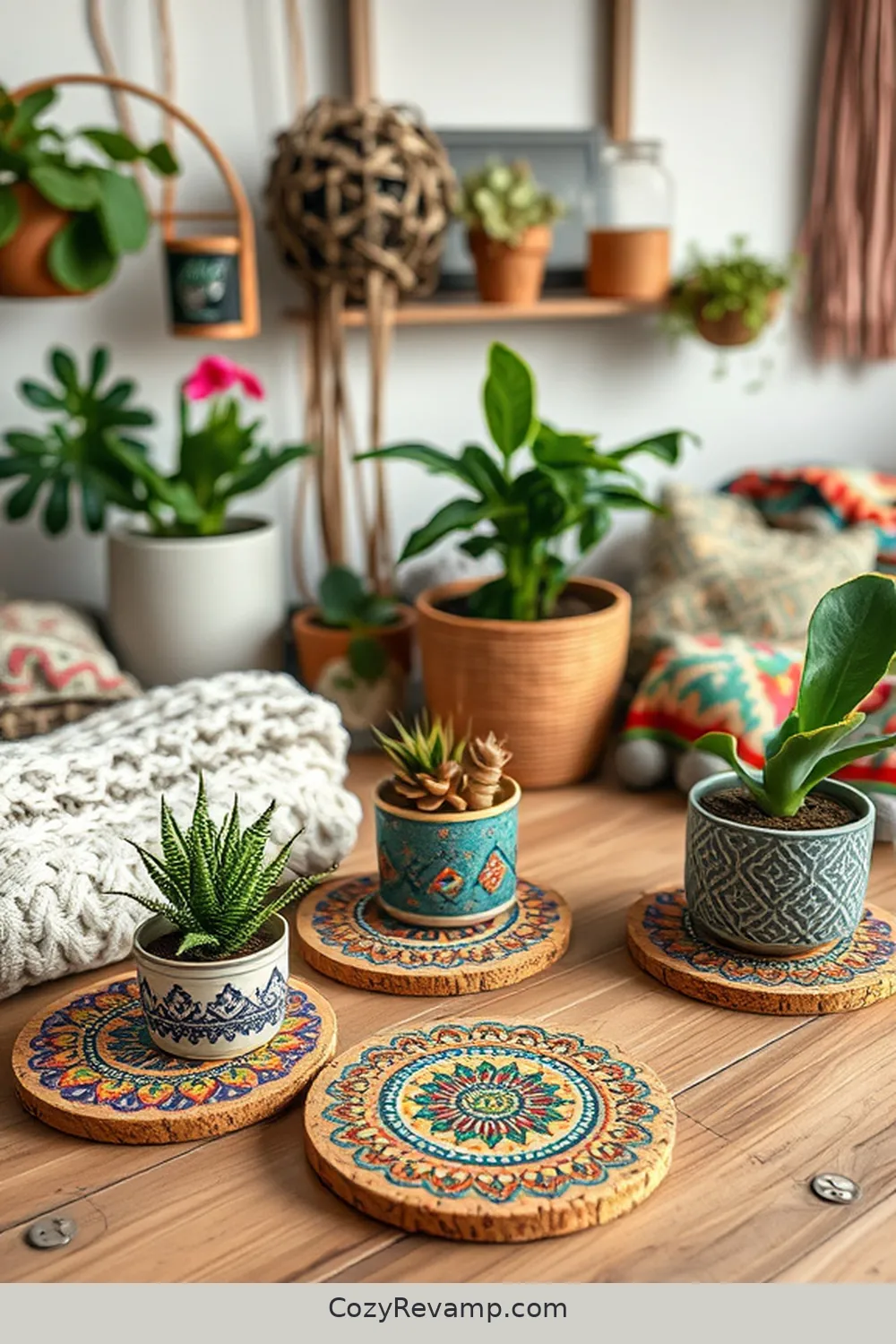 Cork Coasters to Protect Surfaces for 18 Creative Ways to Style a Bohemian Garage With Cork Material