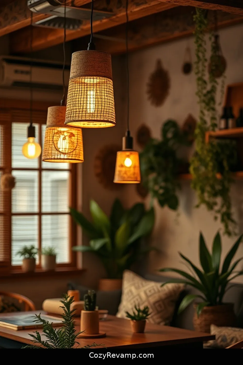 Cork Lighting Fixtures for Ambient Glow for 18 Creative Ways to Style a Bohemian Garage With Cork Material
